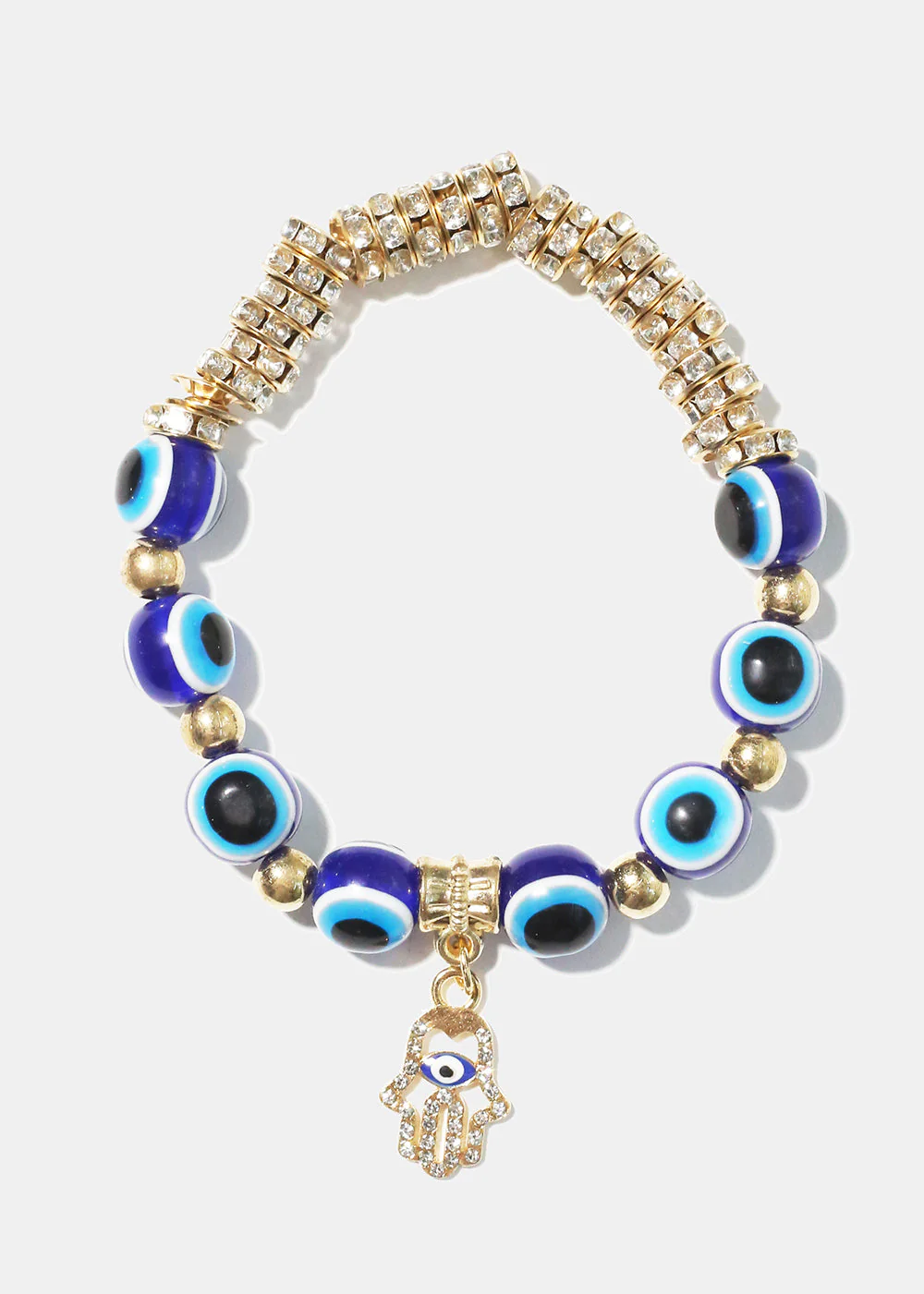 Evil Eye & Hamsa Hand Charm Bracelet - Image 3