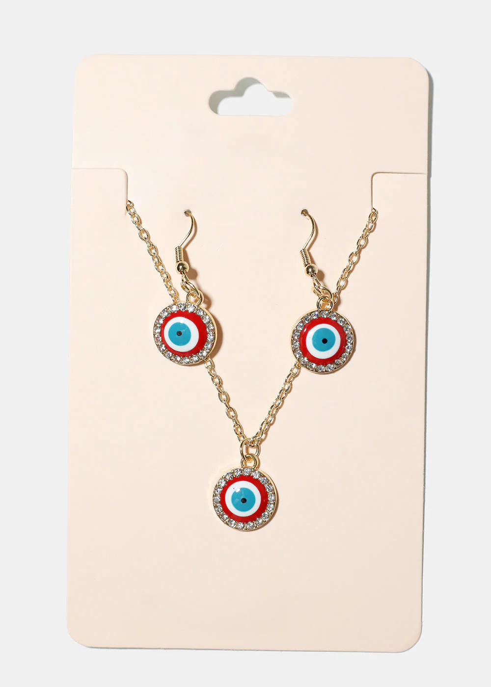 Evil Eye & Necklace Earring Set - Image 3