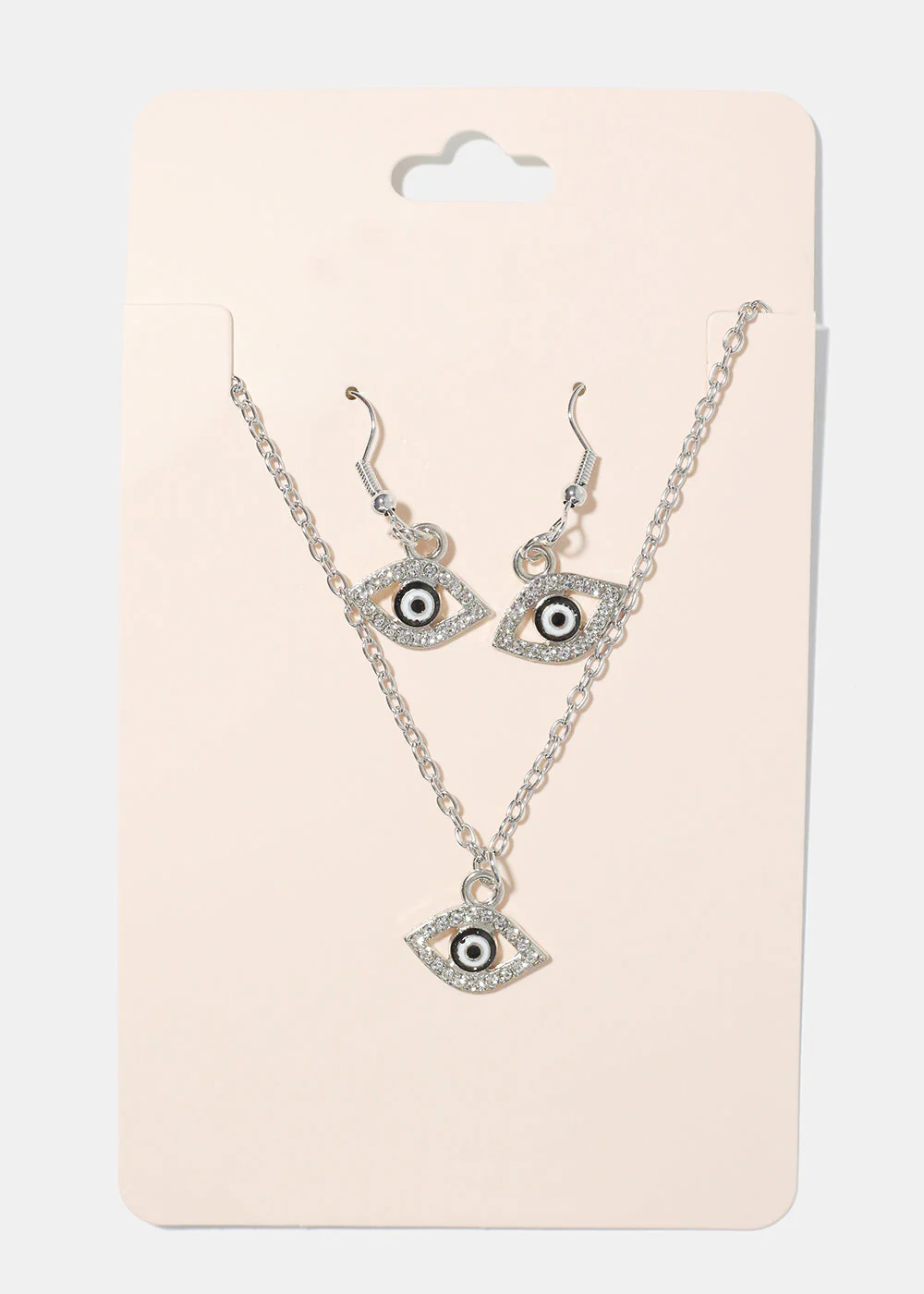 Evil Eye Necklace & Earring Set - Image 4