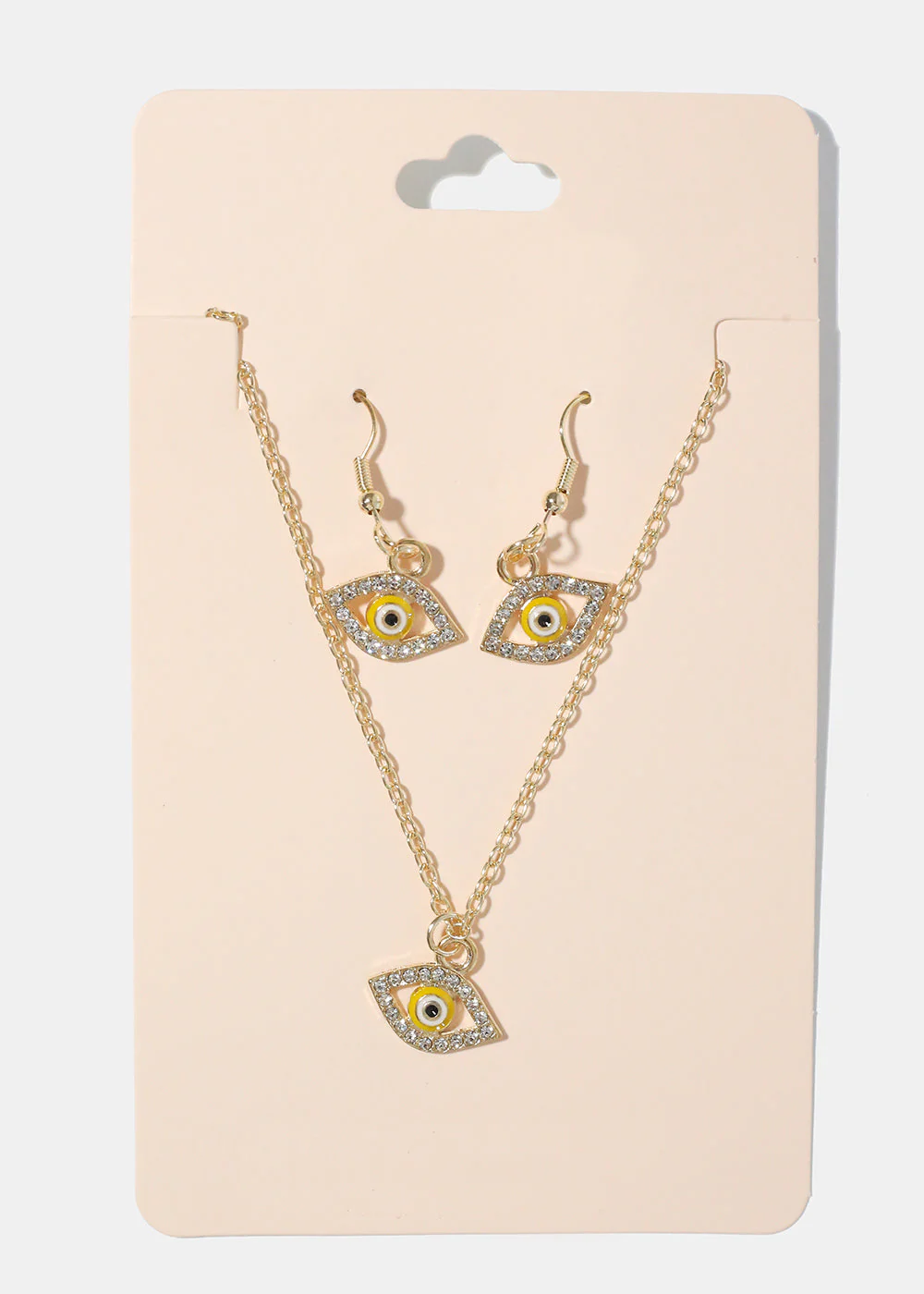 Evil Eye Necklace & Earring Set - Image 9