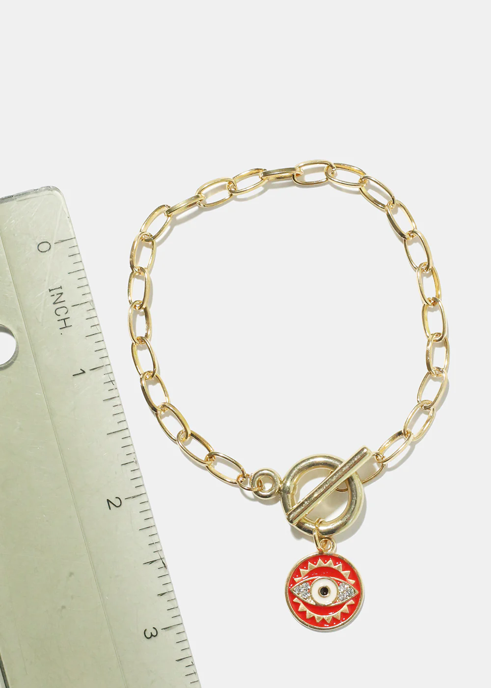 Evil Eye Toggle Chain Bracelet - Image 5