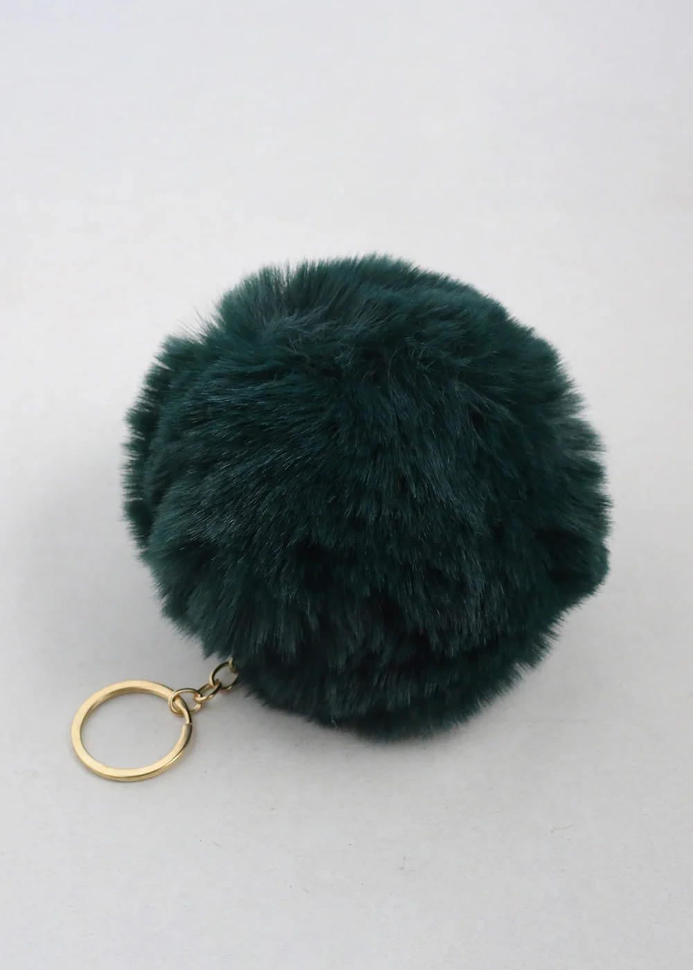 Fuzzy Pom Pom Keychain