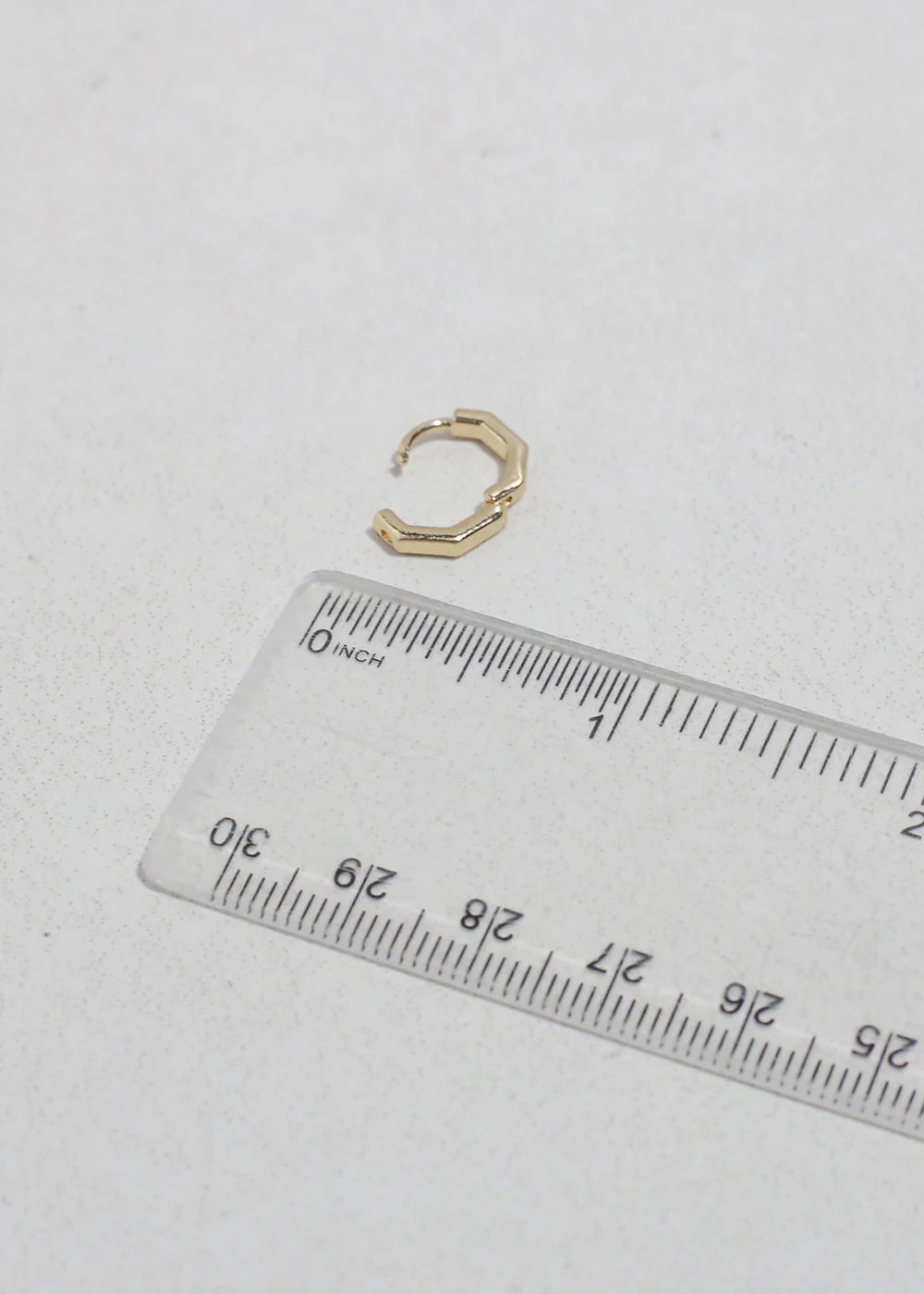 Geo Mini Hoop Earrings - Image 4