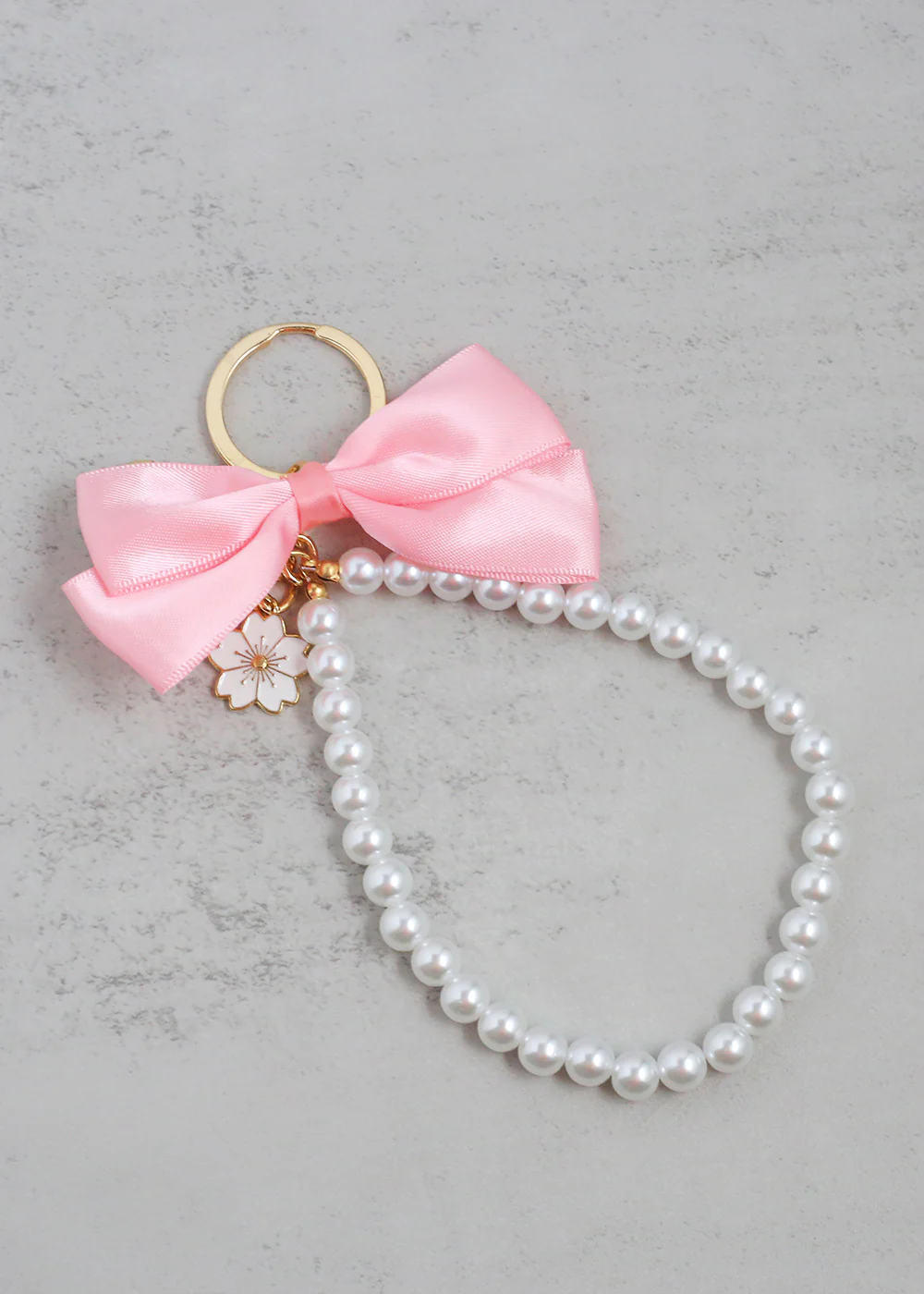 Gorgeous Bow Pearl + Flower Keychain - Image 5