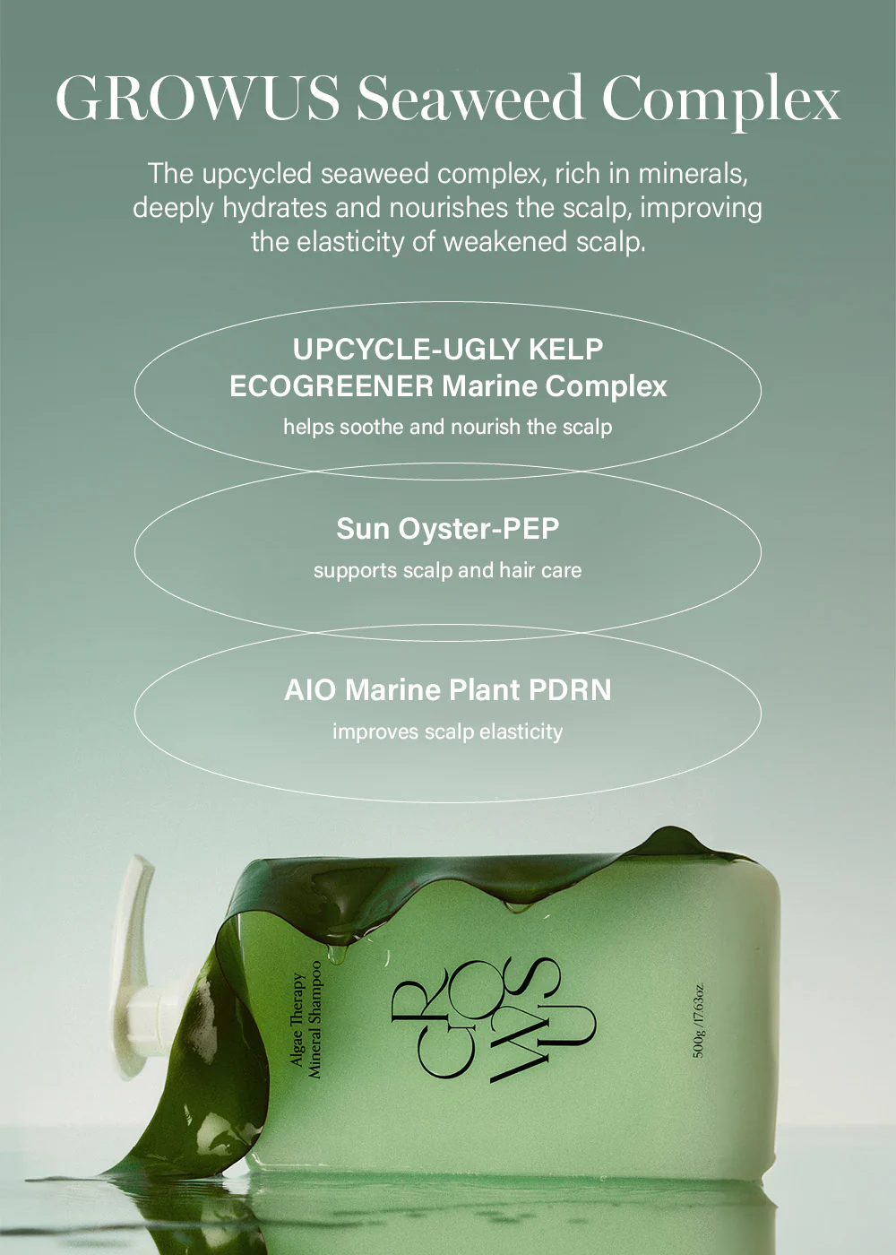 GROWUS Algae Therapy Shampoo 500ml - Image 4