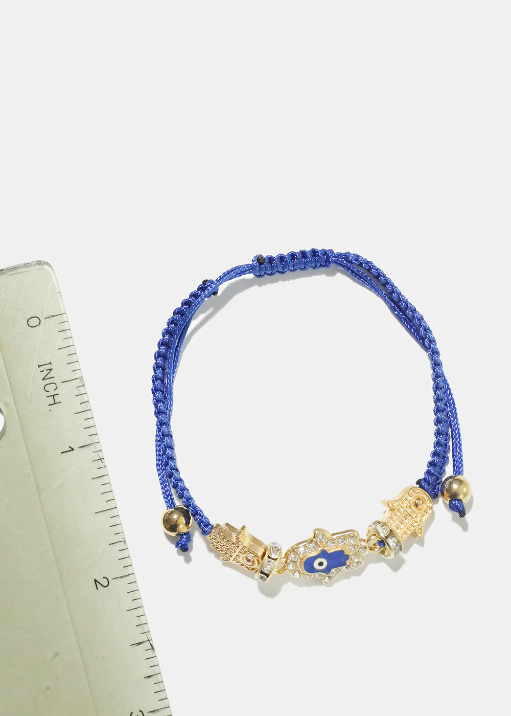 Blue Hamsa Hand Bracelet - Image 2