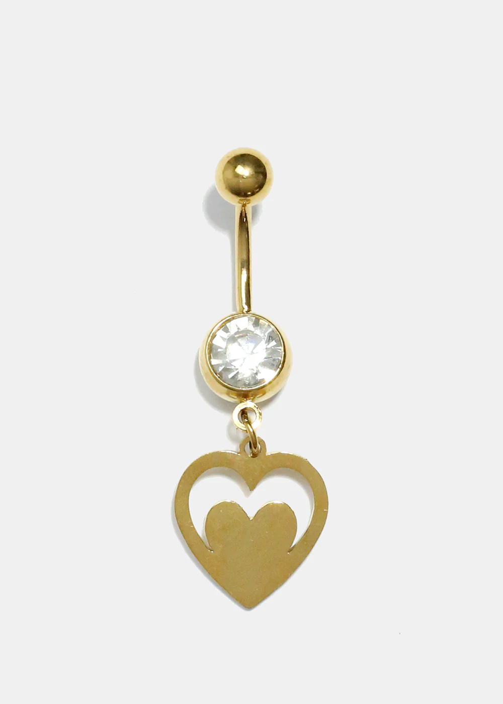 Heart Gemstone Belly Piercing - Image 2