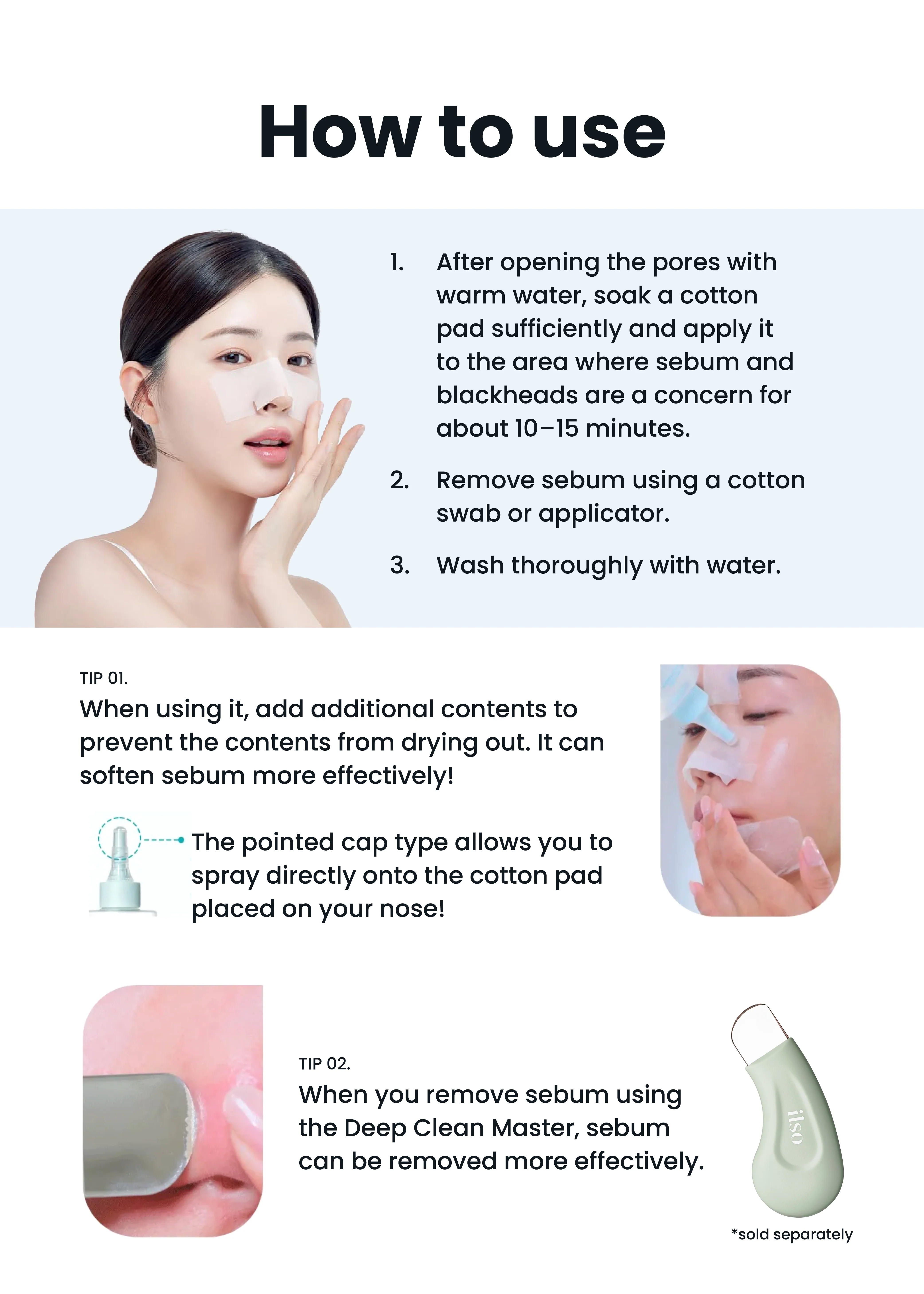 ilso Super Melting Sebum Softener 150ml + Skin Wrap Cotton Pad Set - Image 8