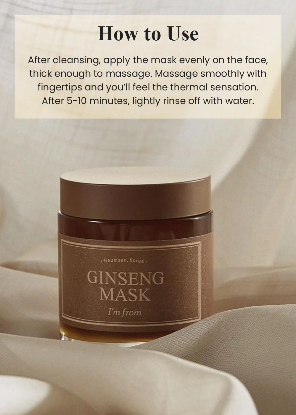 I’m from Ginseng Mask 120g - Image 6