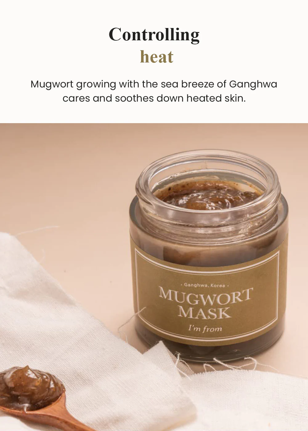 I’m from Mugwort Mask 110g - Image 4
