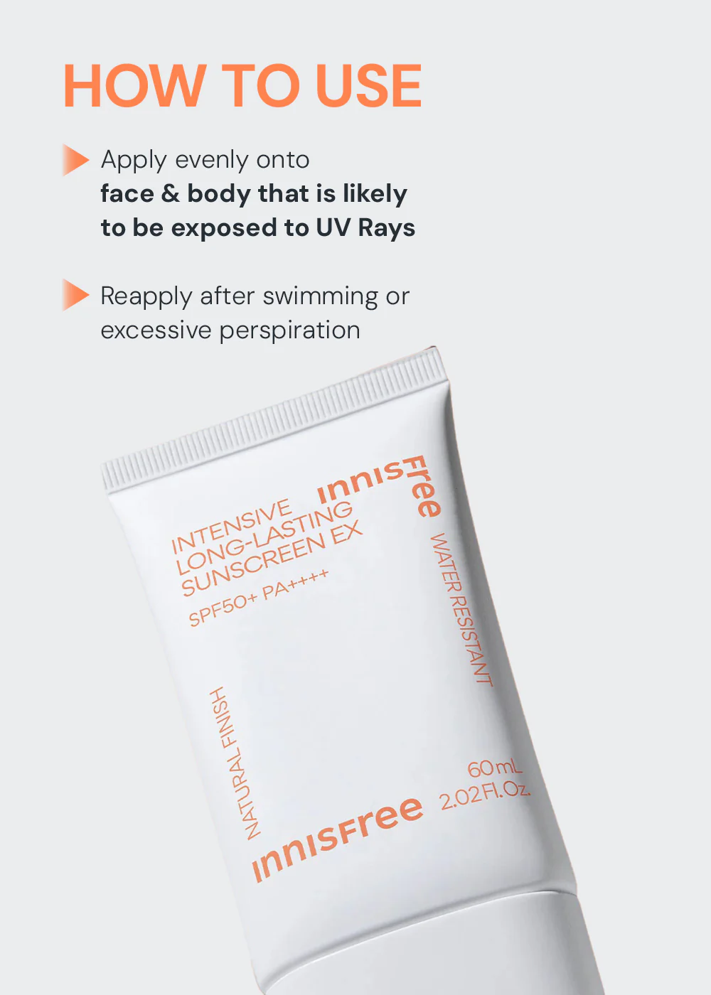 INNISFREE Intensive Long Lasting Sunscreen 60ml - Image 6