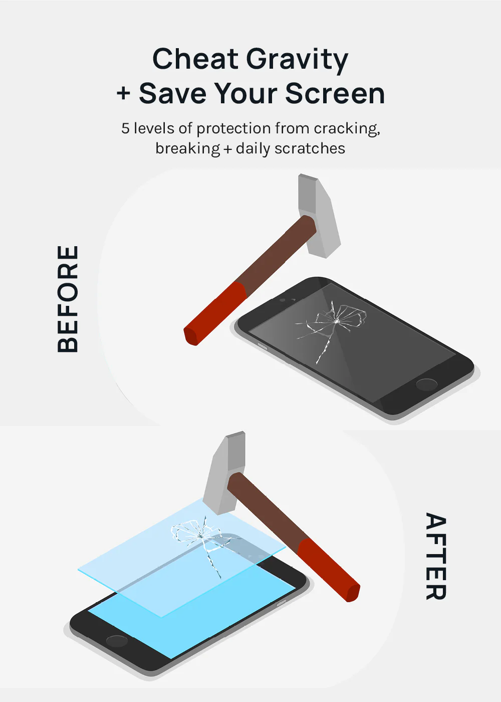Miss A Tempered Glass Screen Protector for iPhone - Image 2