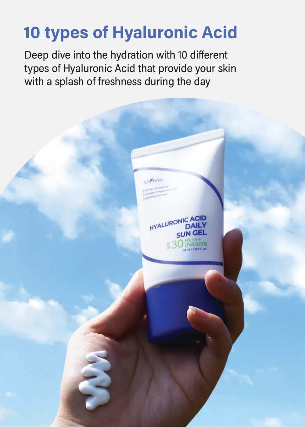 Isntree Hyaluronic Acid Daily Sun Gel 50ml - Image 3
