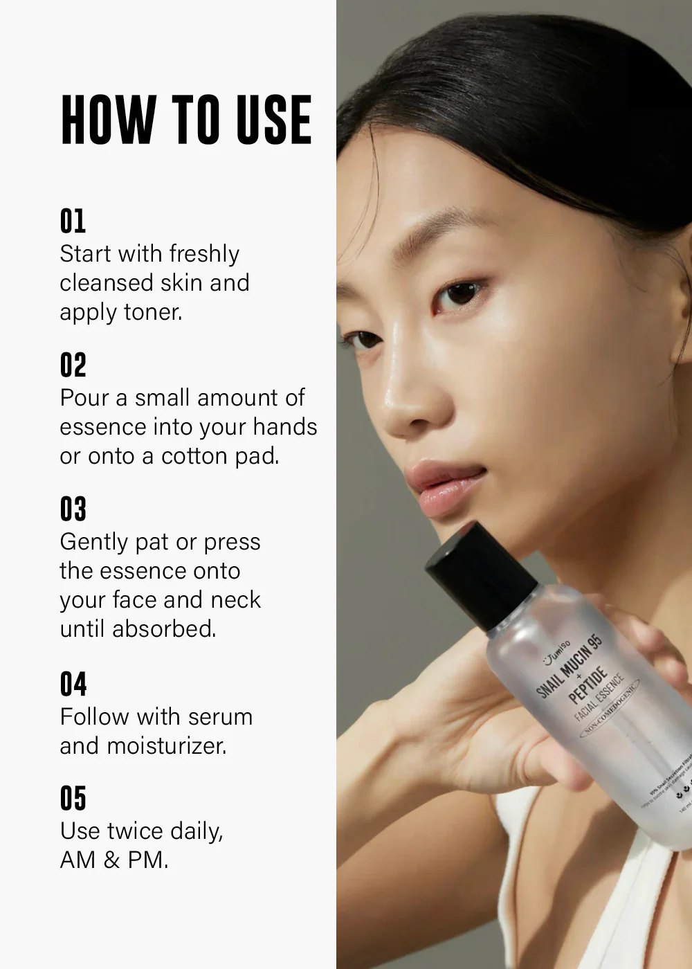 Jumiso Snail Mucin 95 + Peptide Facial Essence 140ml - Image 8