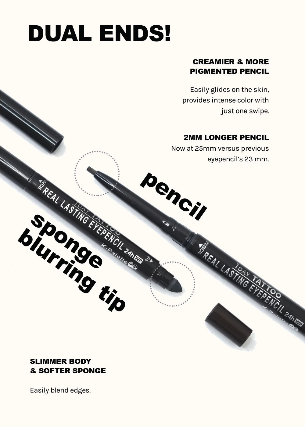 K-Palette 1 Day Tattoo Real Lasting Waterproof Eye Pencil - Image 3