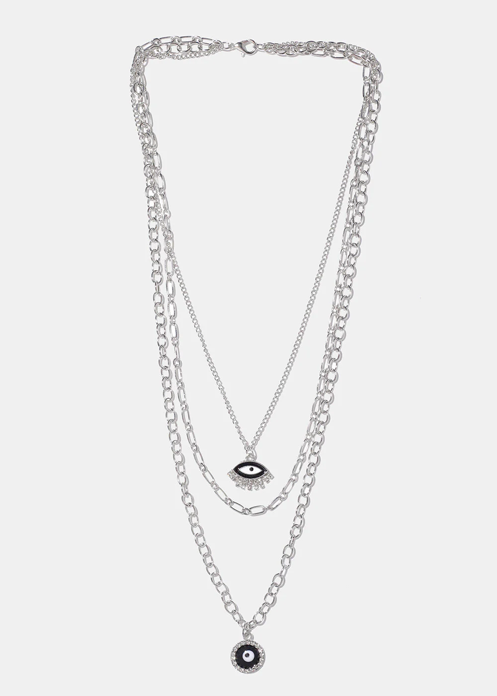 Layered Evil Eye Necklace - Image 3