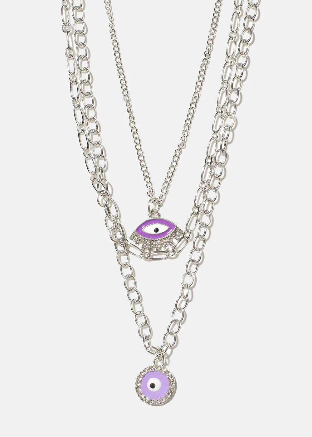Layered Evil Eye Necklace - Image 4