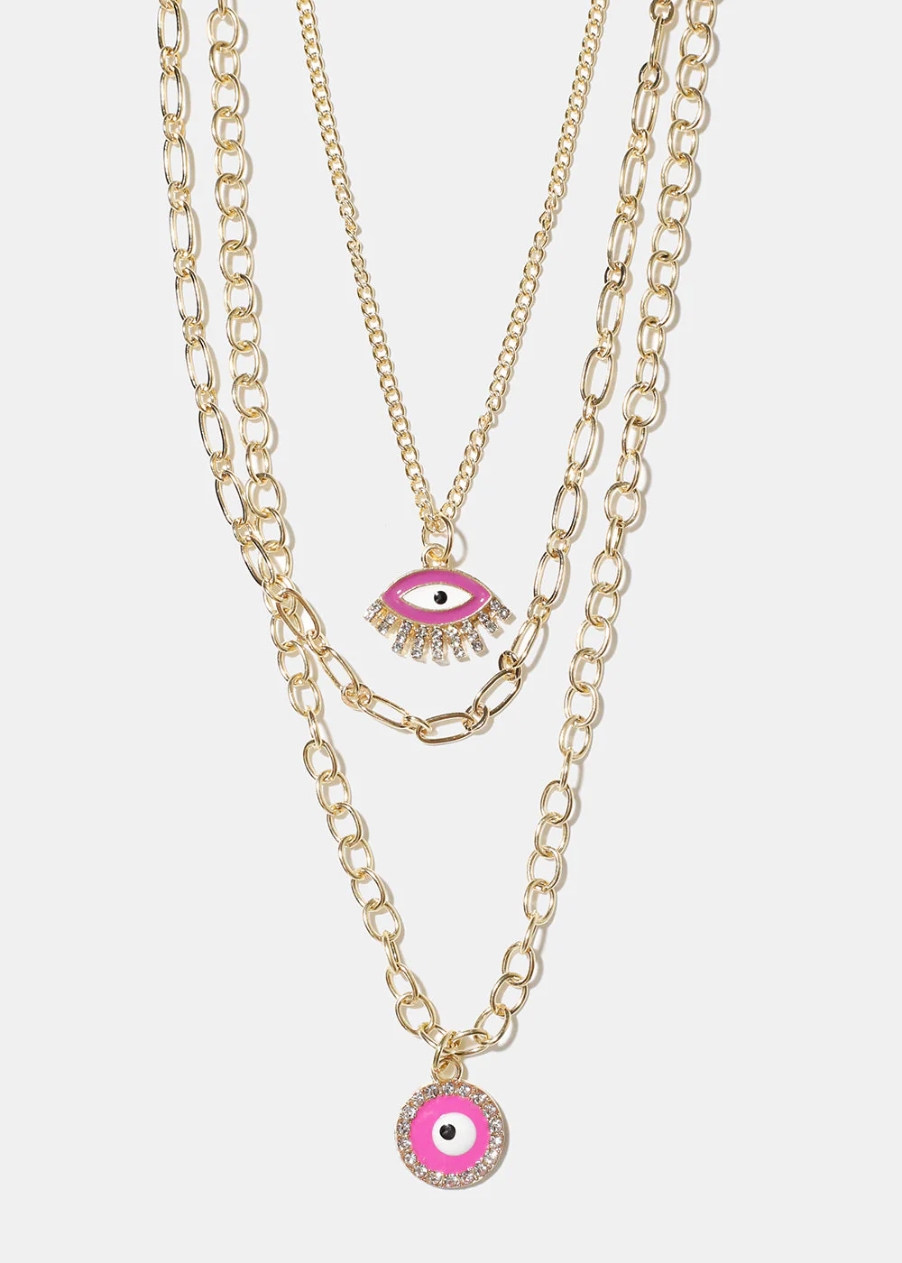Layered Evil Eye Necklace - Image 9