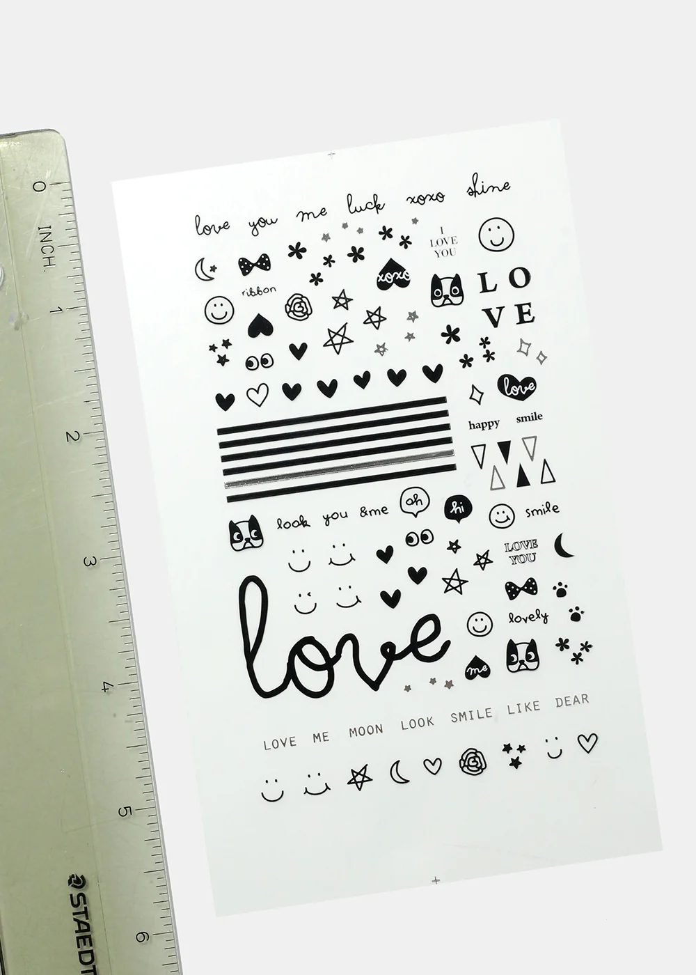 Love Deco Nail Art Sticker Sheet - Image 2