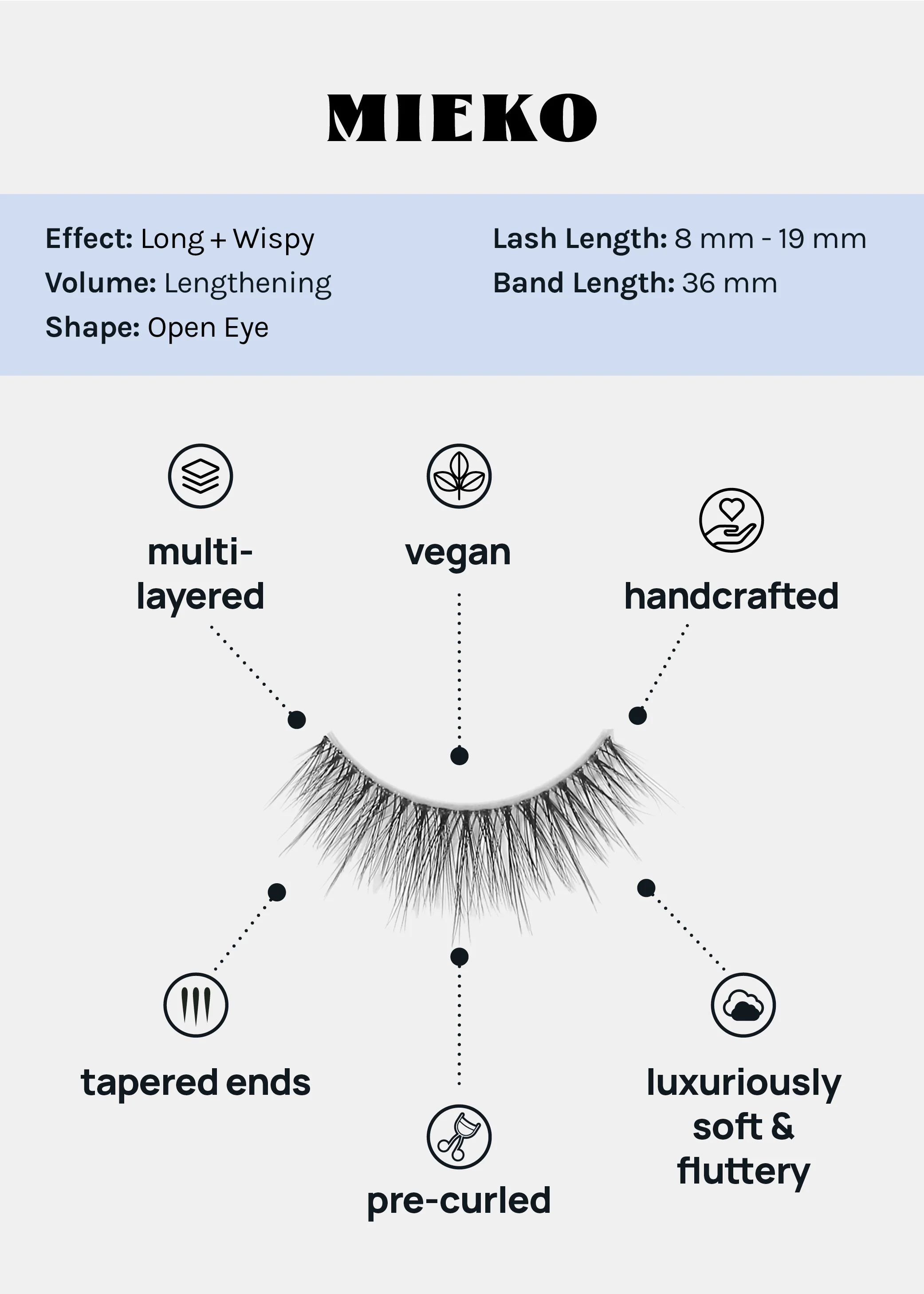 Magical Girl Classic Eyelashes – Mieko - Image 4