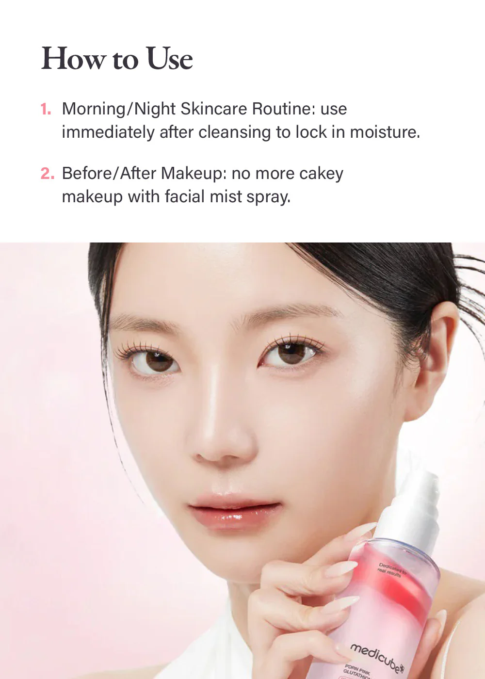 medicube PDRN Pink Glutathione Serum Mist 100ml - Image 5