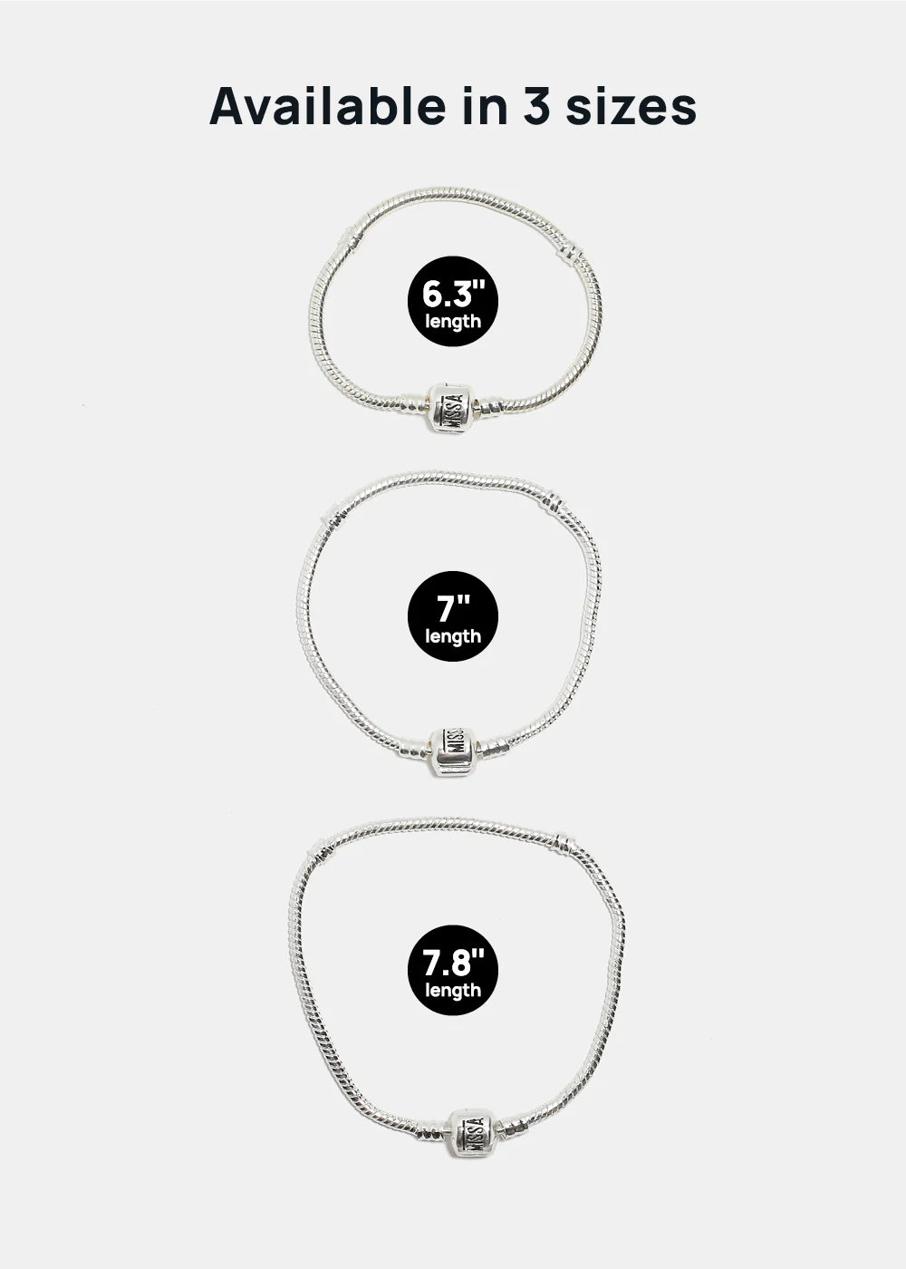 Miss A Bead Charm Bracelet - Miss A Logo - Image 2