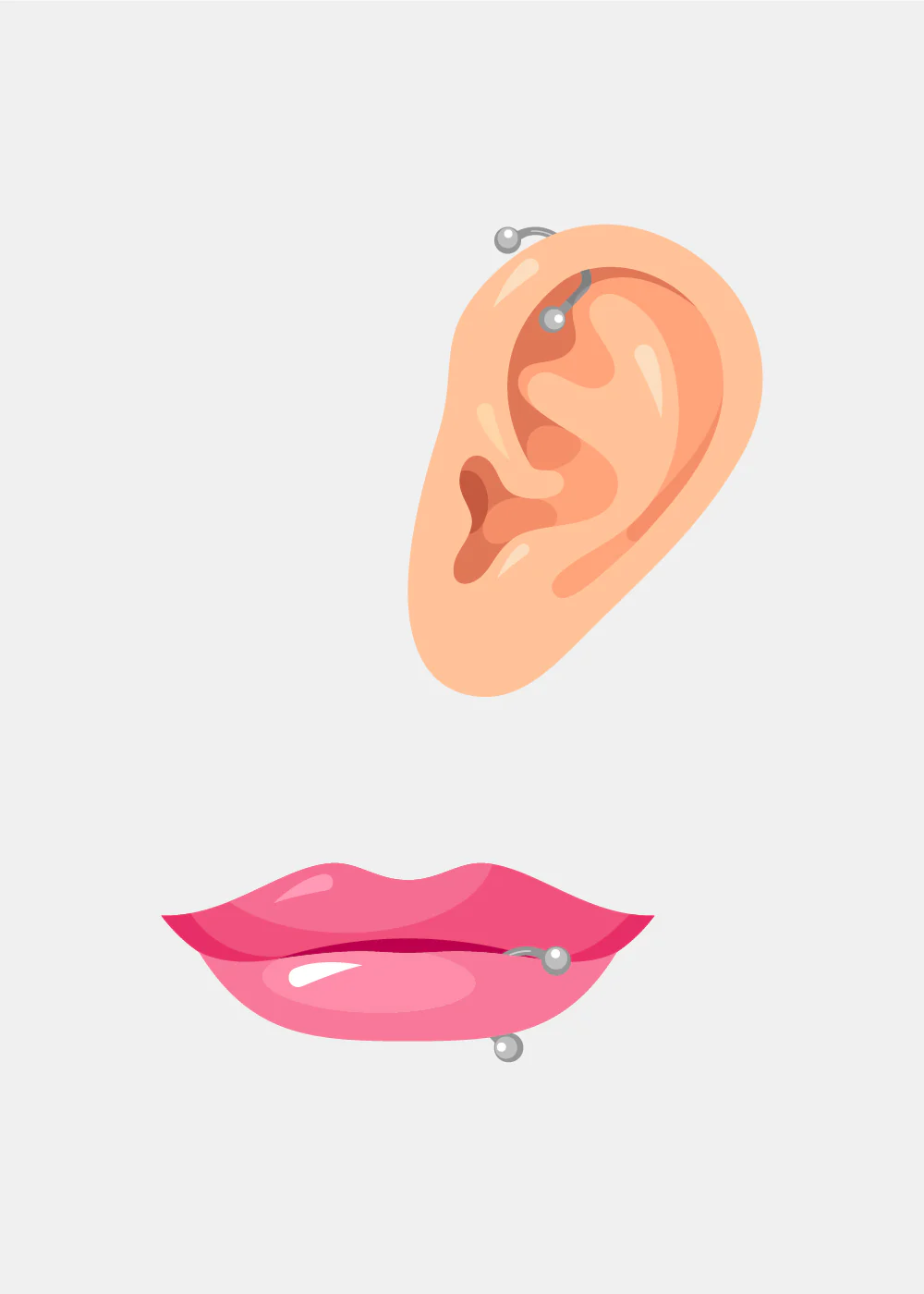 Miss A Body Jewelry - C-Shaped Barbell Monroe - Image 2
