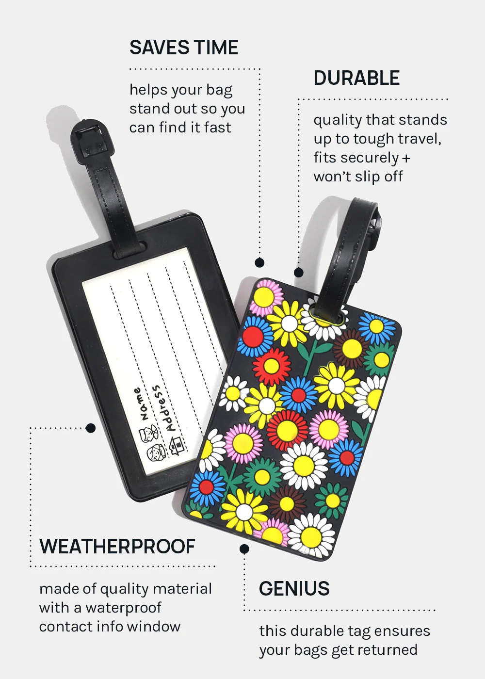 Miss A Luggage Tag – Pattern - Image 3