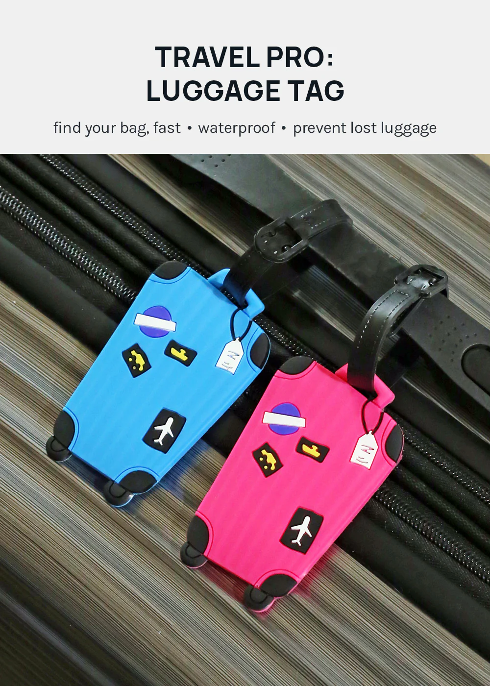 Miss A Luggage Tag – Suitcase - Image 2