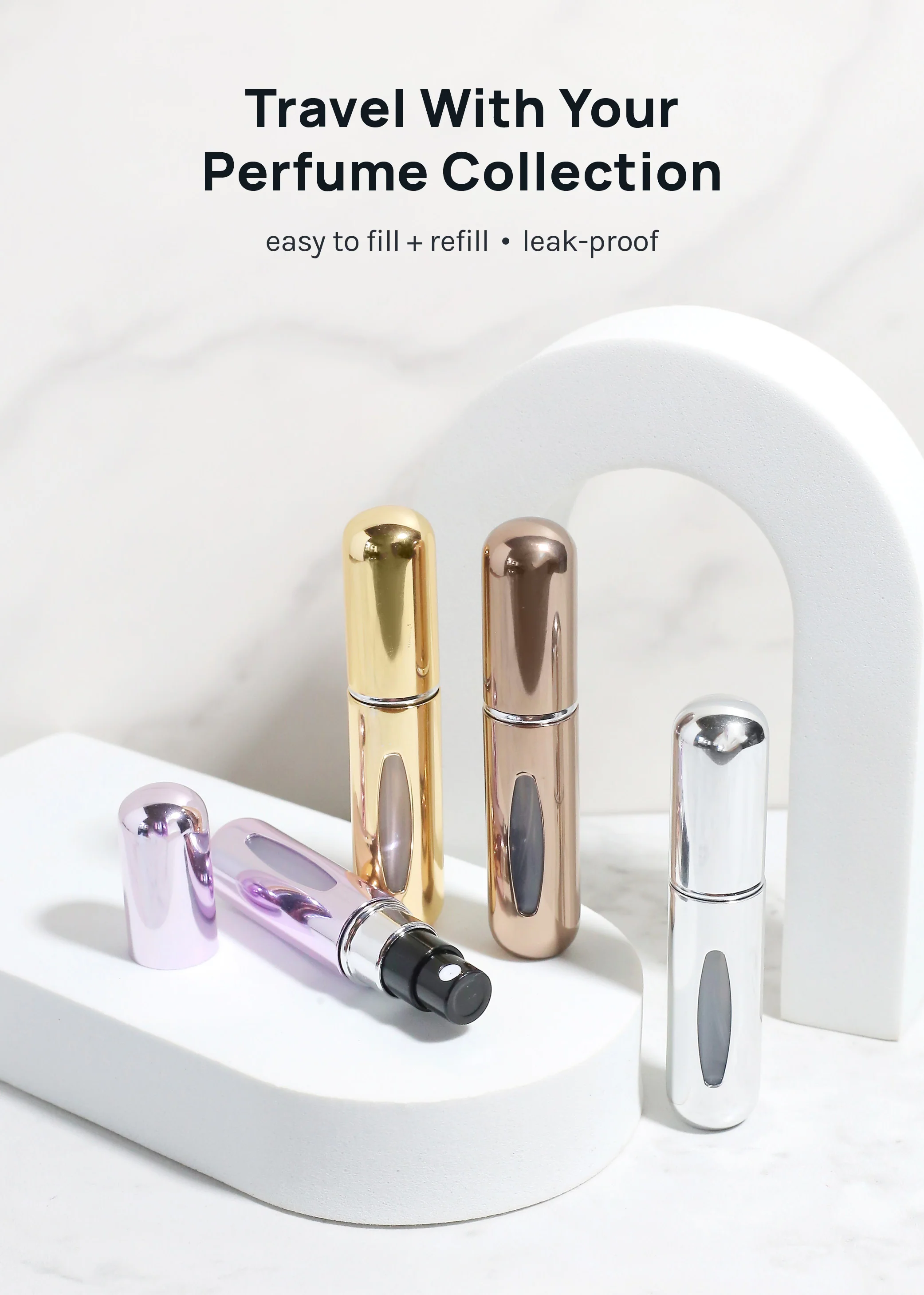 Miss A Refillable Perfume Atomizers – Value Set - Image 2
