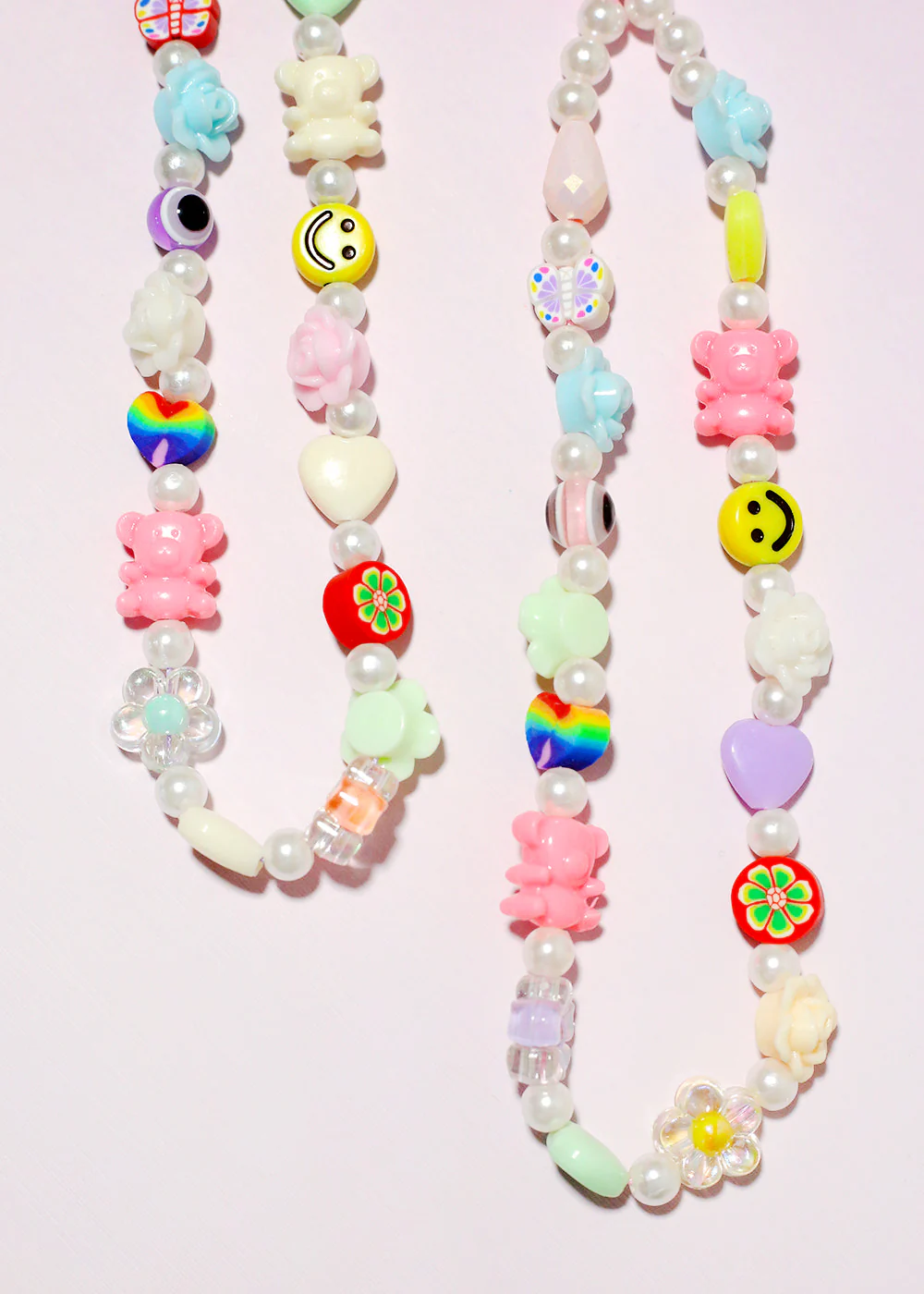 Multi Bead Design Cellphone Keychain