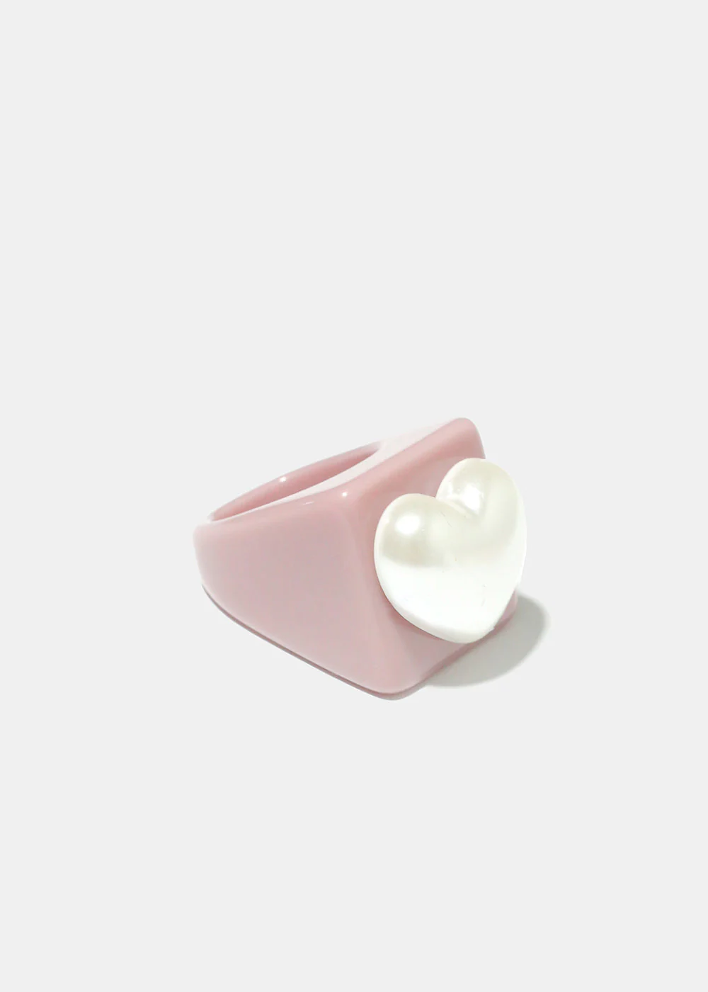 Neutral Pearl Heart Ring - Image 7