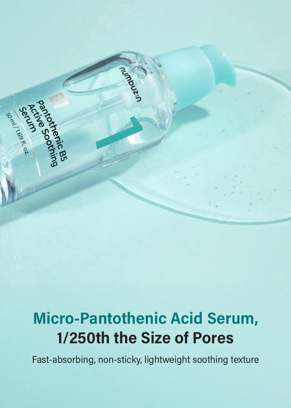 numbuzin No. 1 Pantothenic B5 Active Soothing Serum 50ml - Image 4