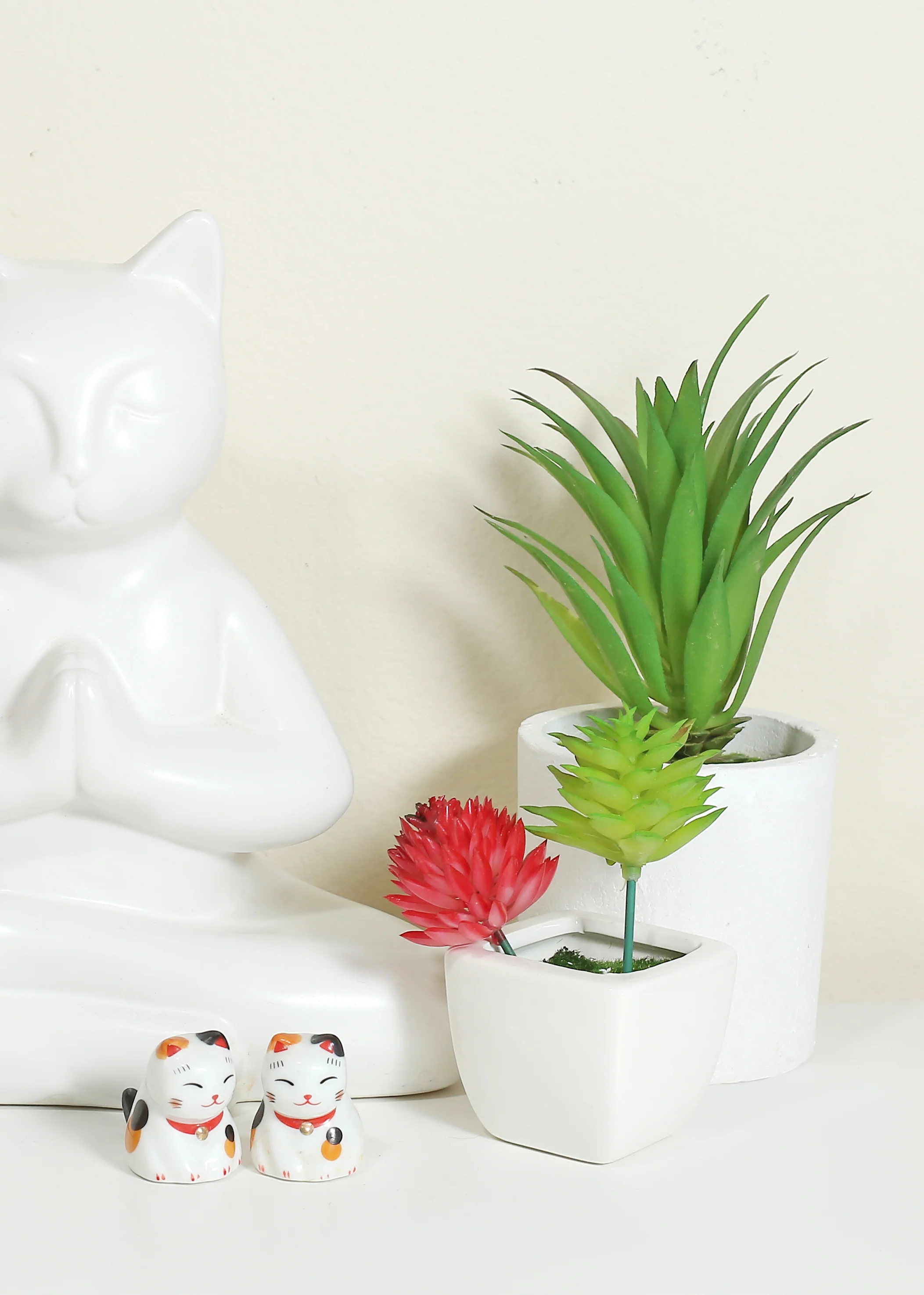 Official Key Items Artificial Succulents - Green Buttercup - Image 3