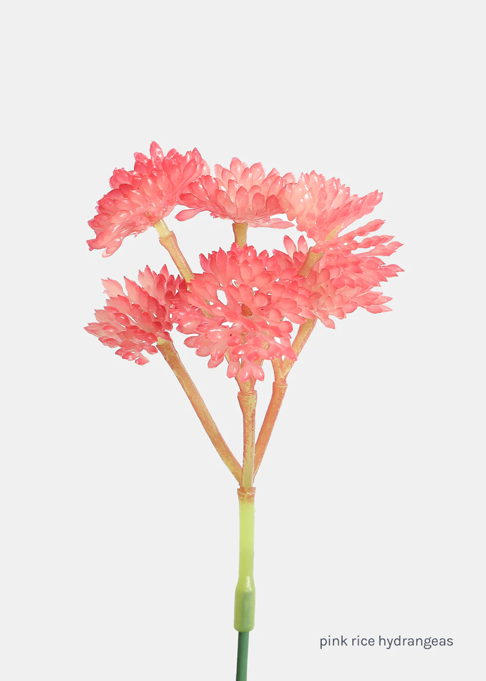 Official Key Items Artificial Succulents - Pink Rice Hydrangeas - Image 2