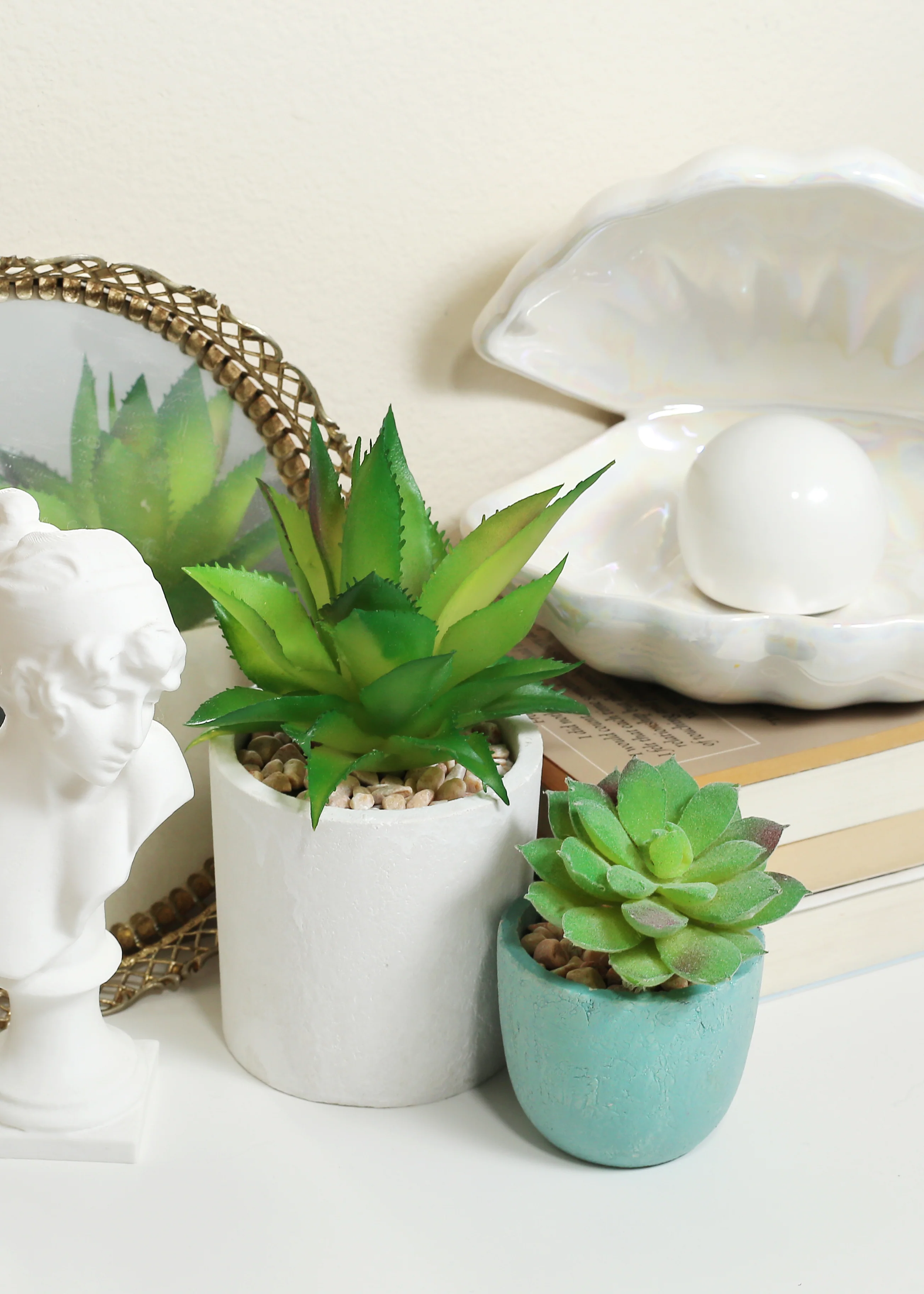 Official Key Items Artificial Succulents - Green Pineapple Head Bonsai - Image 3