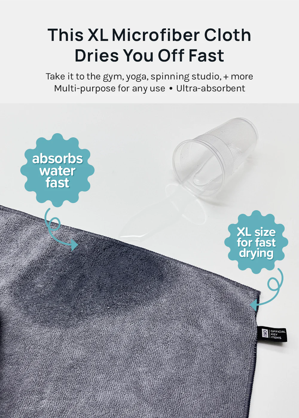 Official Key Items Multipurpose Microfiber Towel - Image 2