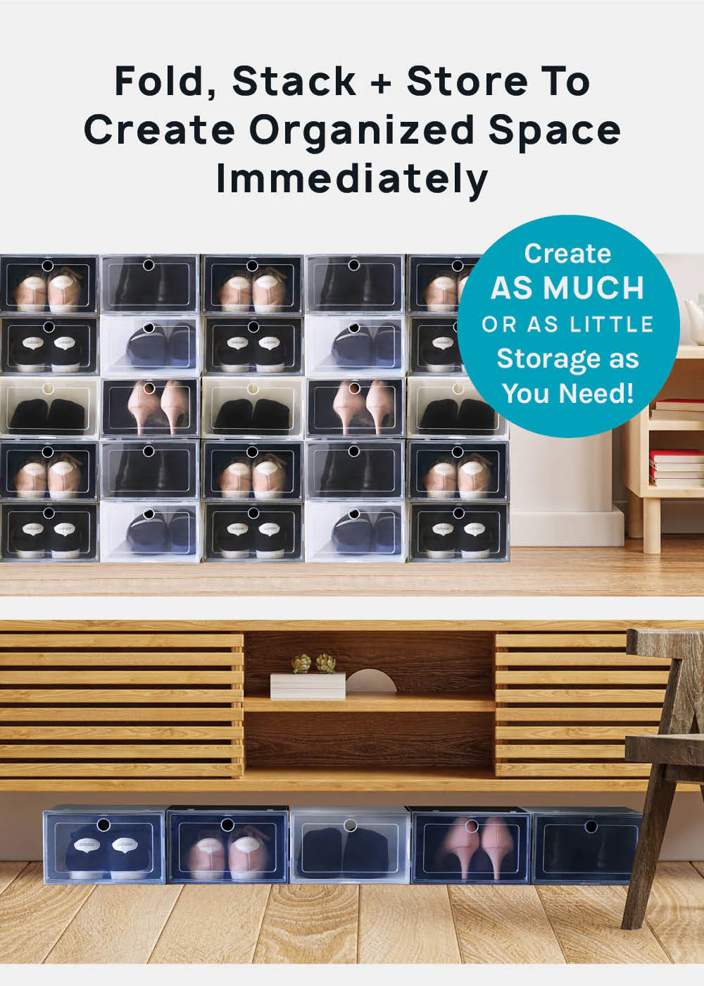 Official Key Items Stackable Shoe Storage Boxes - Image 2