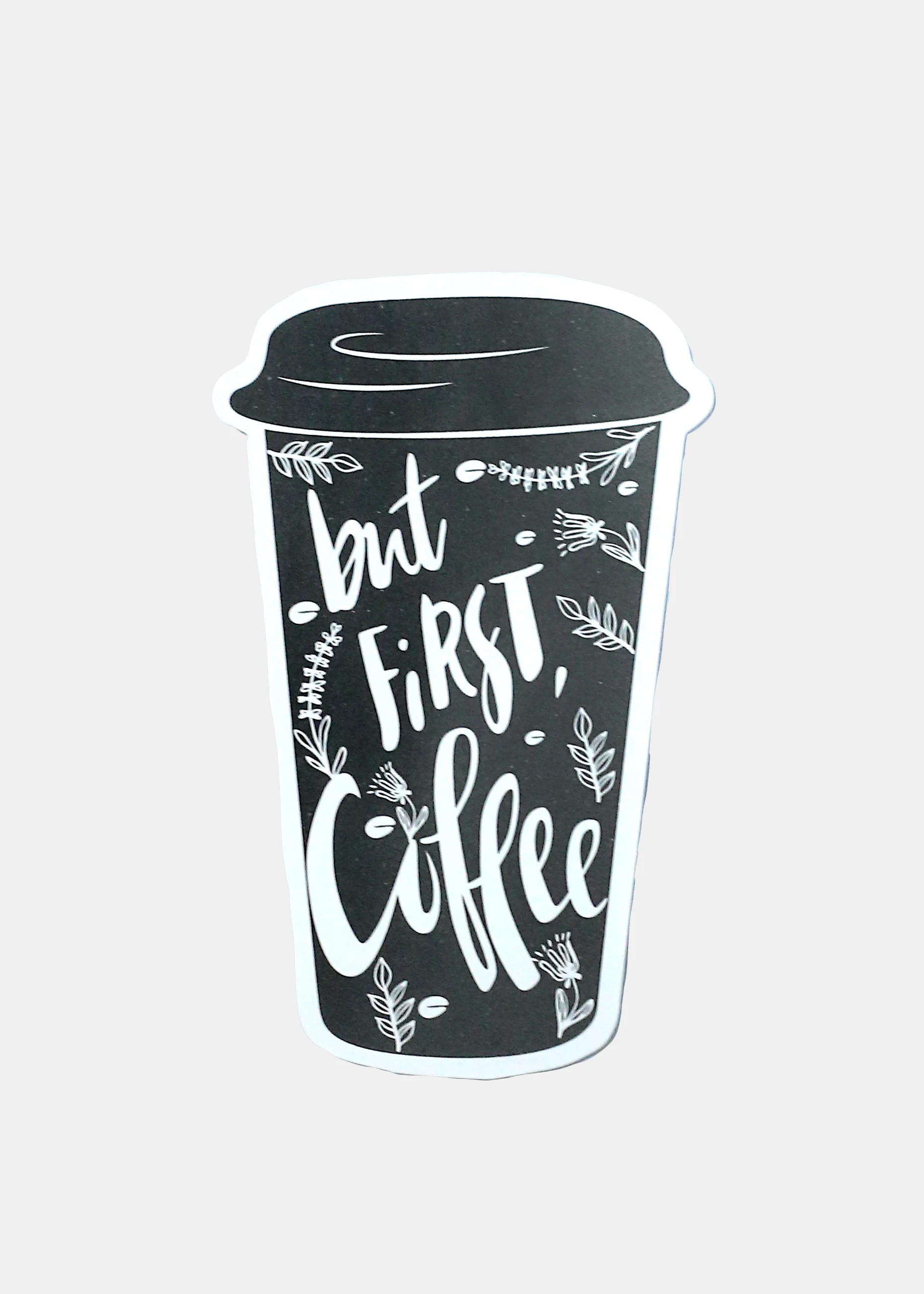 Official Key Items Sticker - But First, Coffee