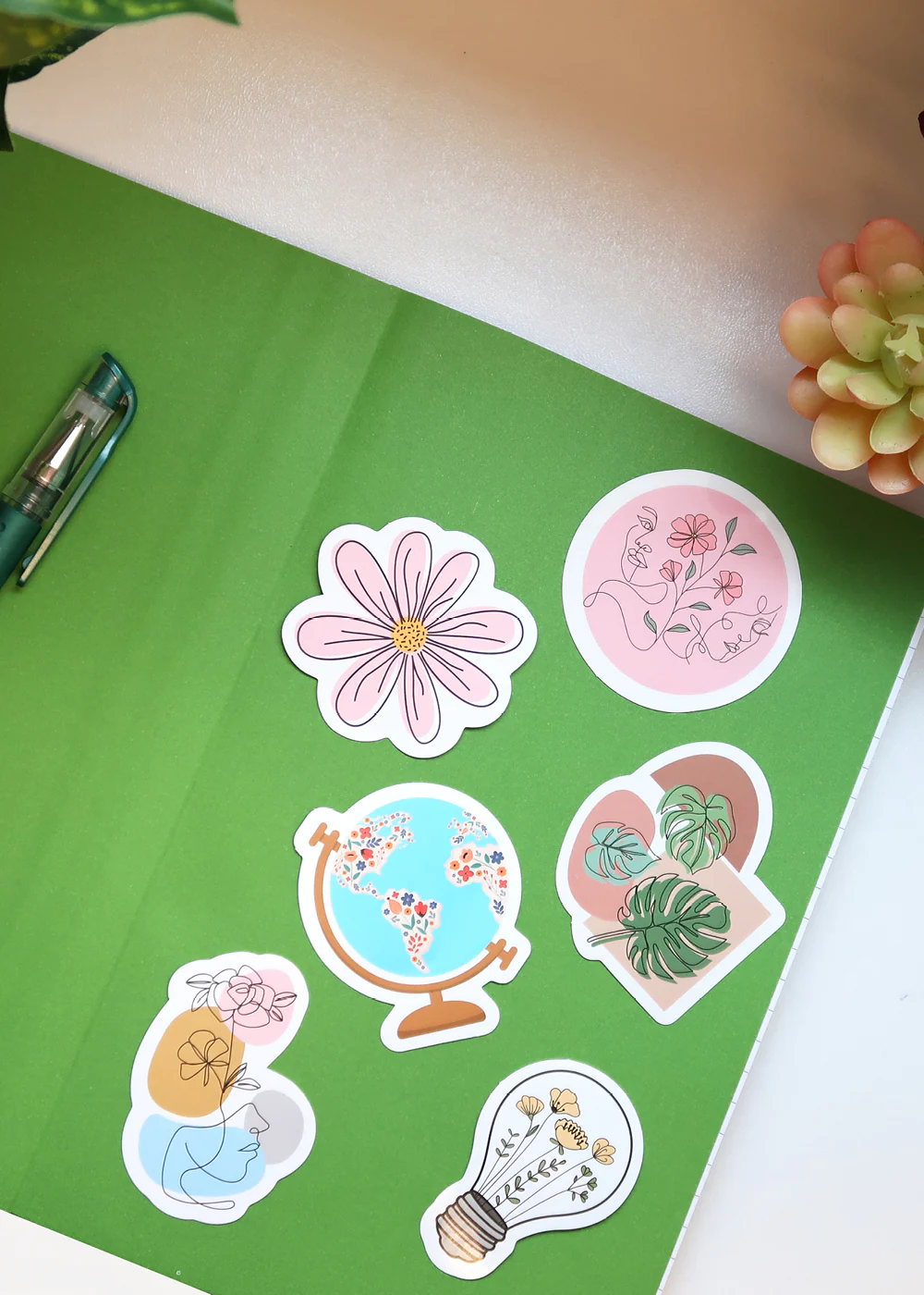 Official Key Items Sticker - Floral Face - Image 3