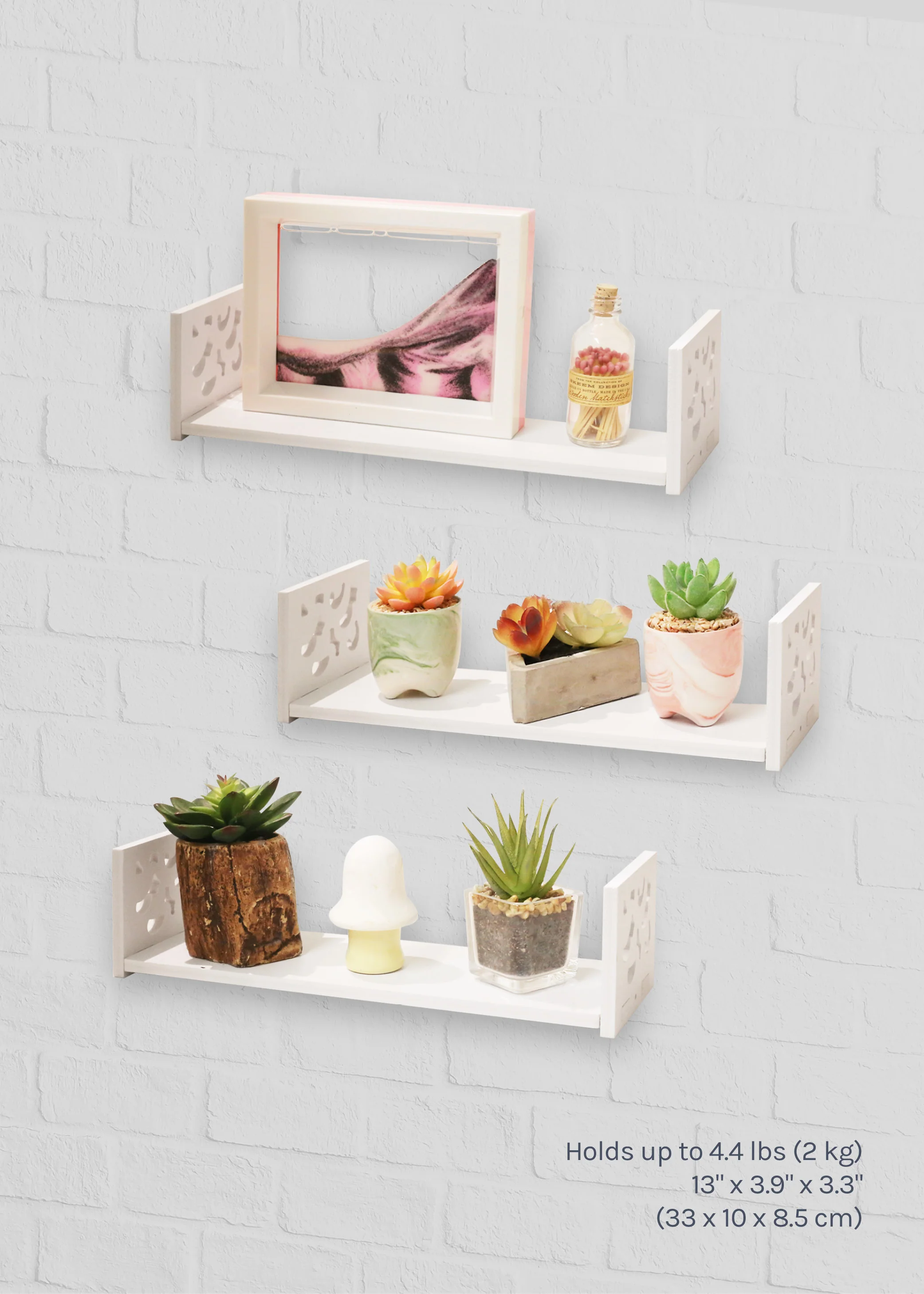 Official Key Items Wooden Floating Wall Shelf