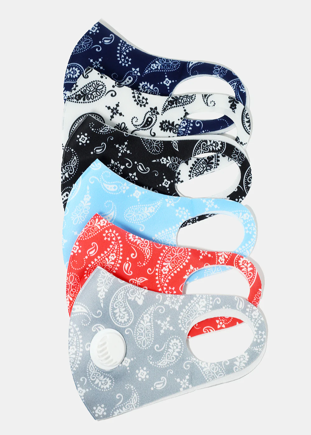 Paisley Print Face Mask with Double Dust Filter - Image 3