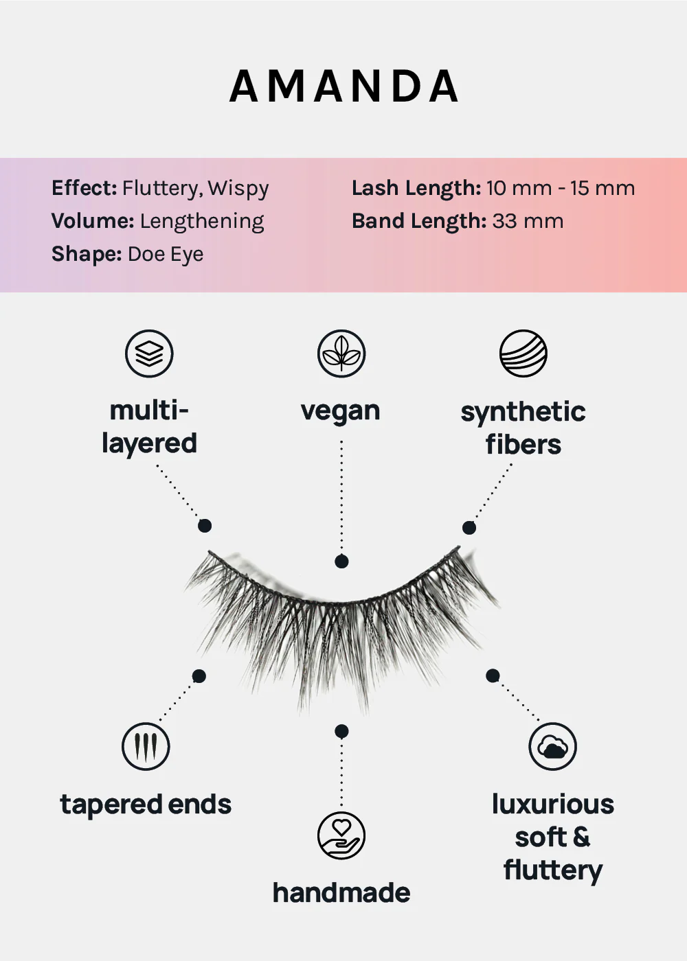 Paw Paw: 3D Faux Mink Lashes - Amanda - Image 3