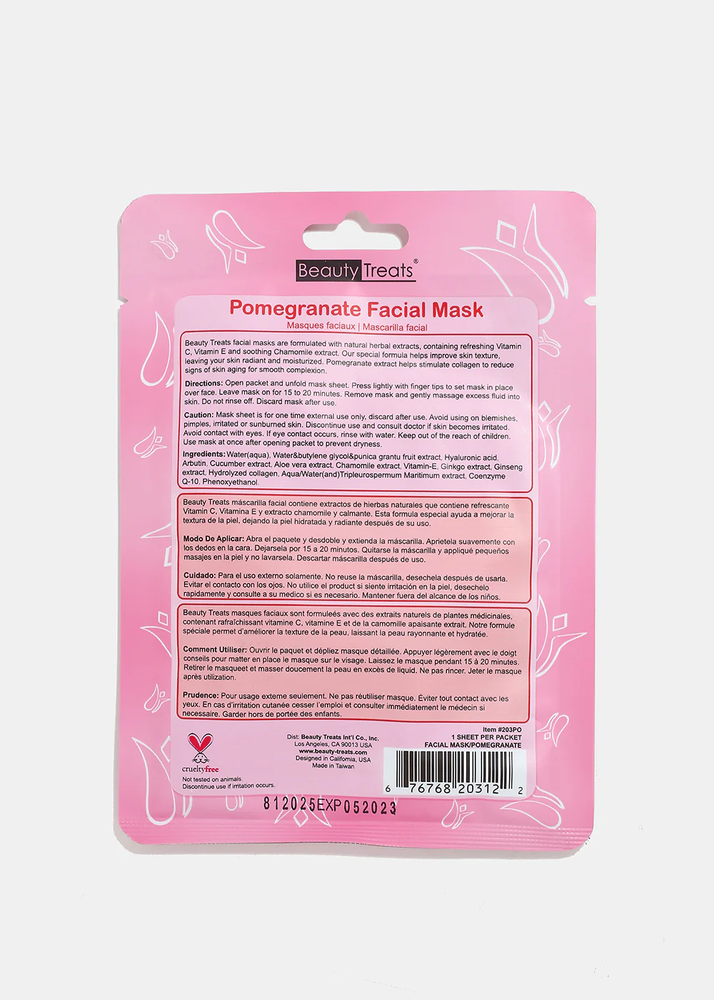 Pomegranate Facial Sheet Mask - Image 2