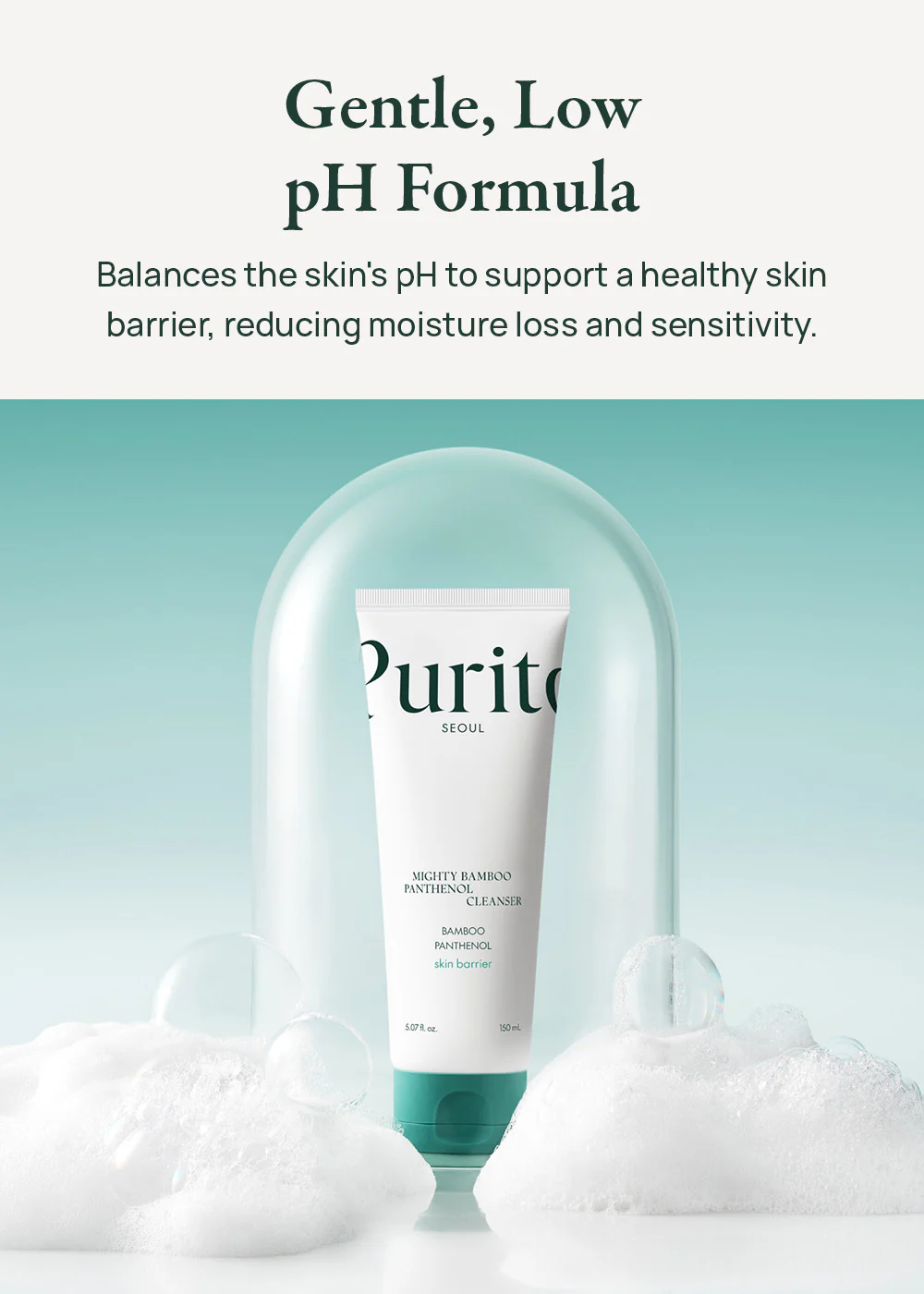 Purito Seoul Mighty Bamboo Panthenol Cleanser 150ml - Image 2