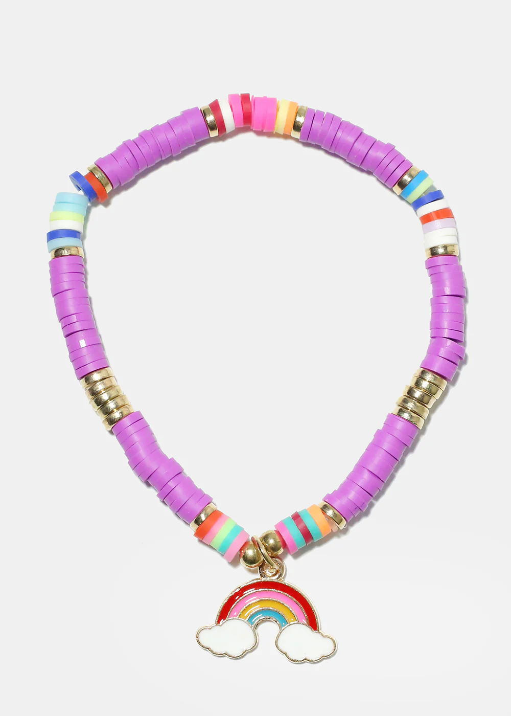 Rainbow Charm Beaded Bracelet - Image 4