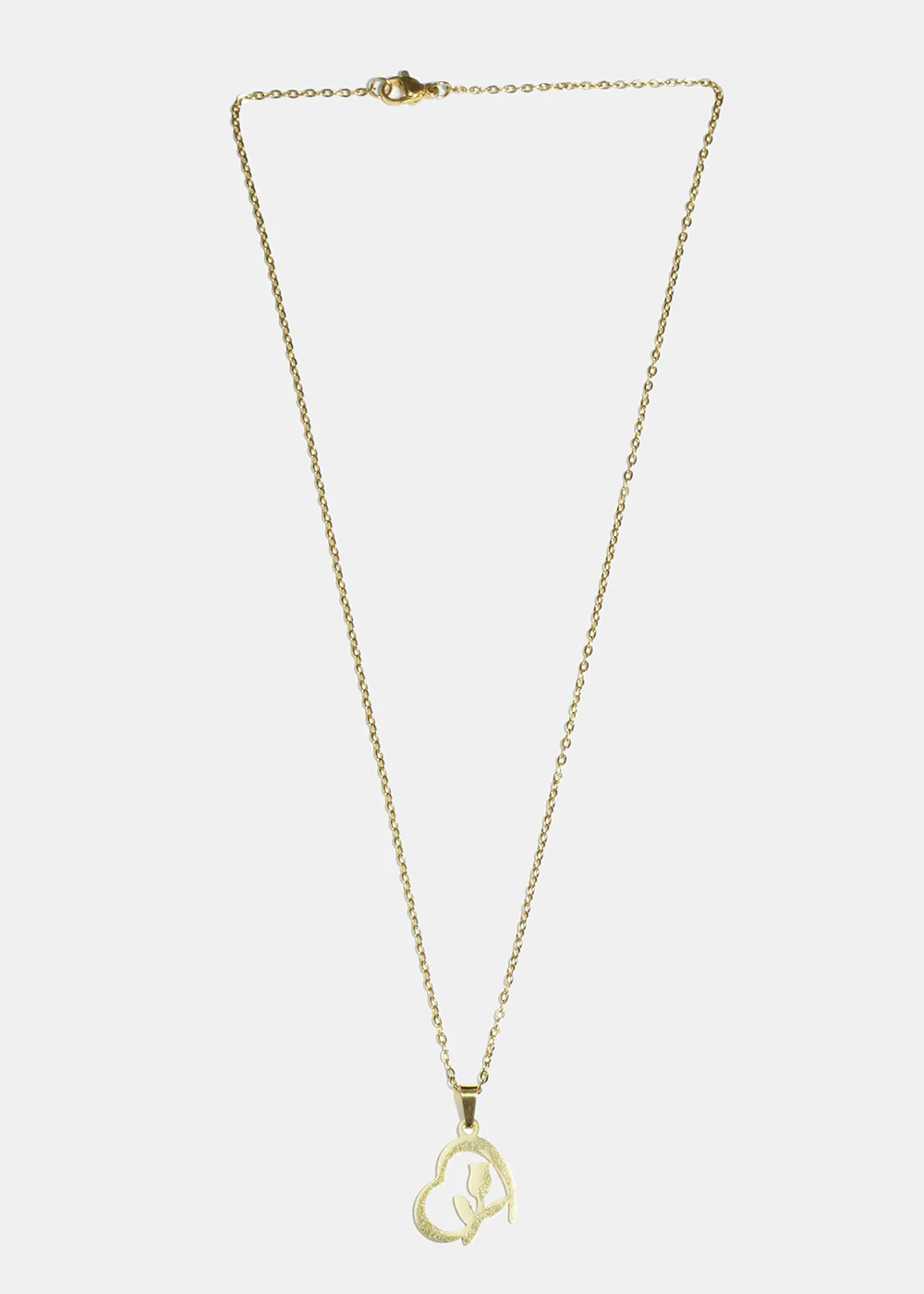 Rose and Heart Necklace - Image 2
