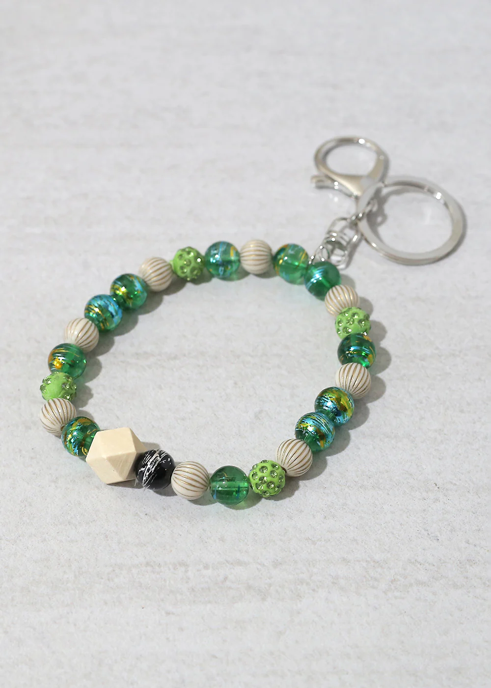Rustic Beaded Keychain Bracelet - Image 13