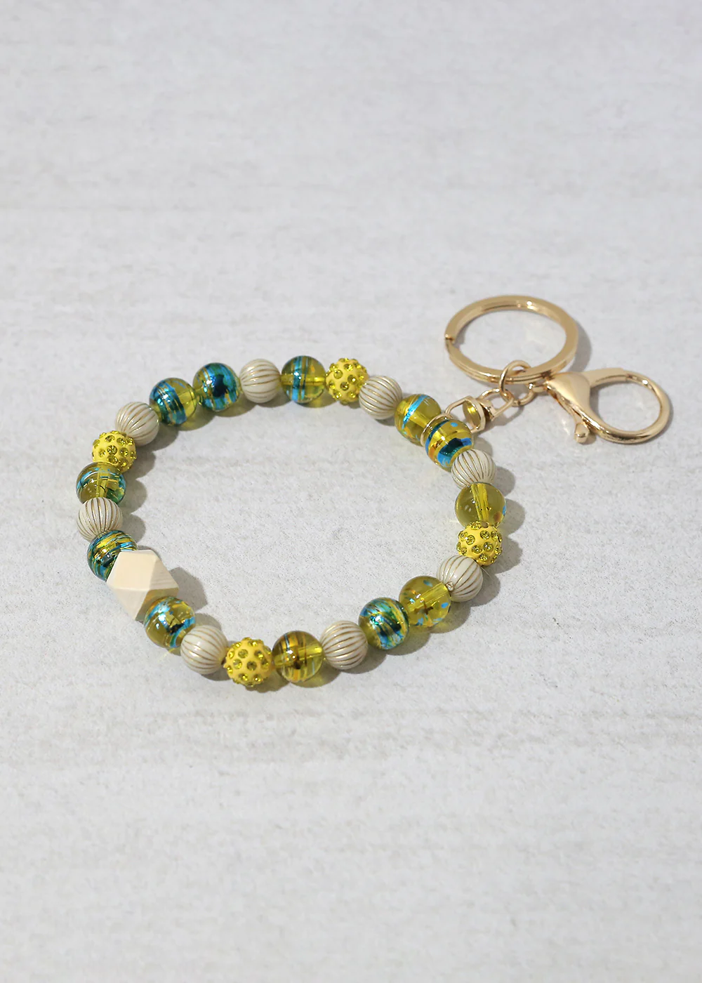 Rustic Beaded Keychain Bracelet - Image 6