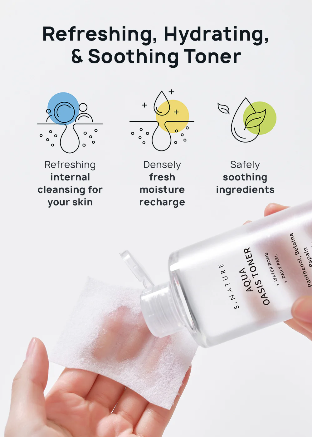 S.NATURE Aqua Oasis Toner 300ml - Image 3